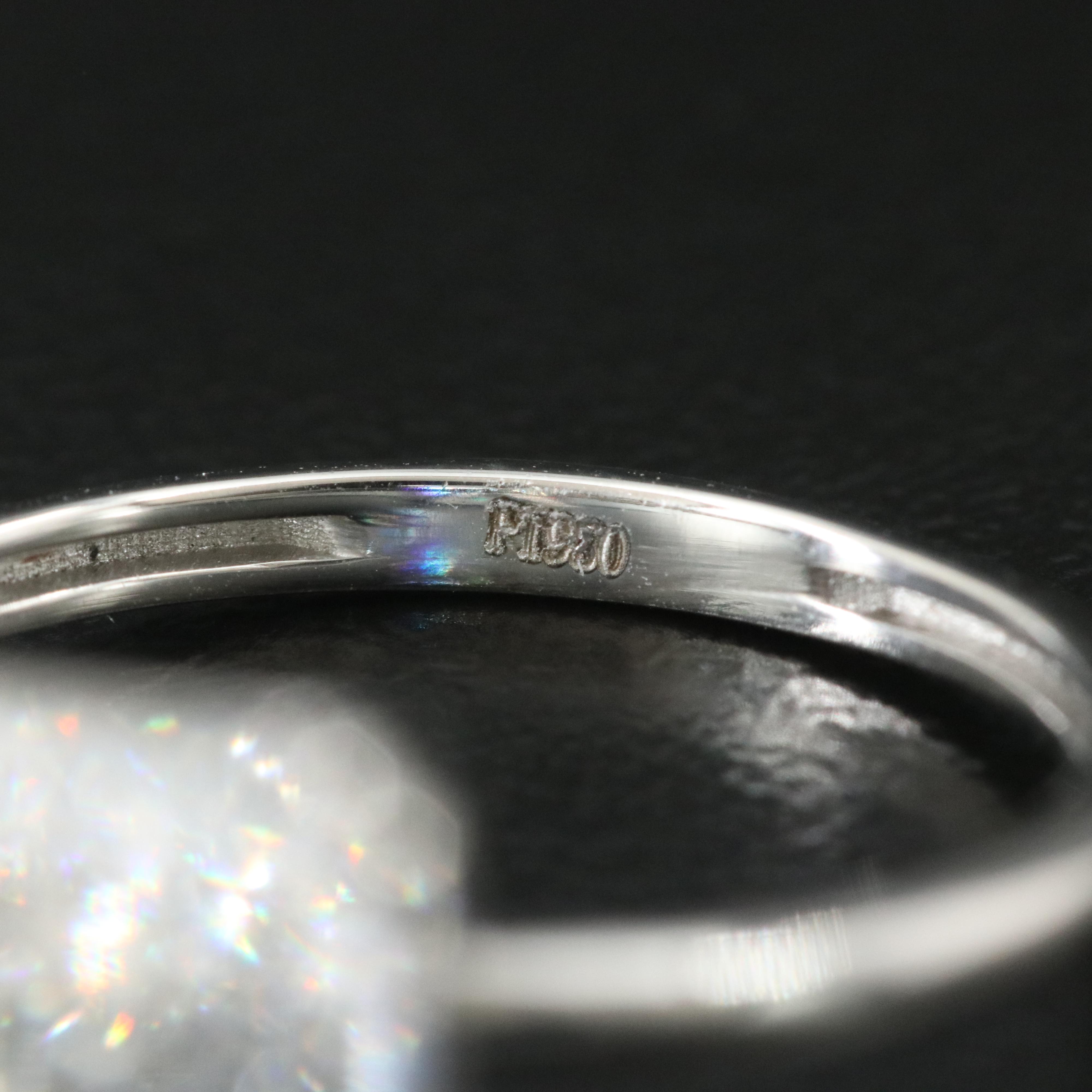 Platinum 5.53 CT Lab Grown Diamond Solitaire Ring with IGI Report