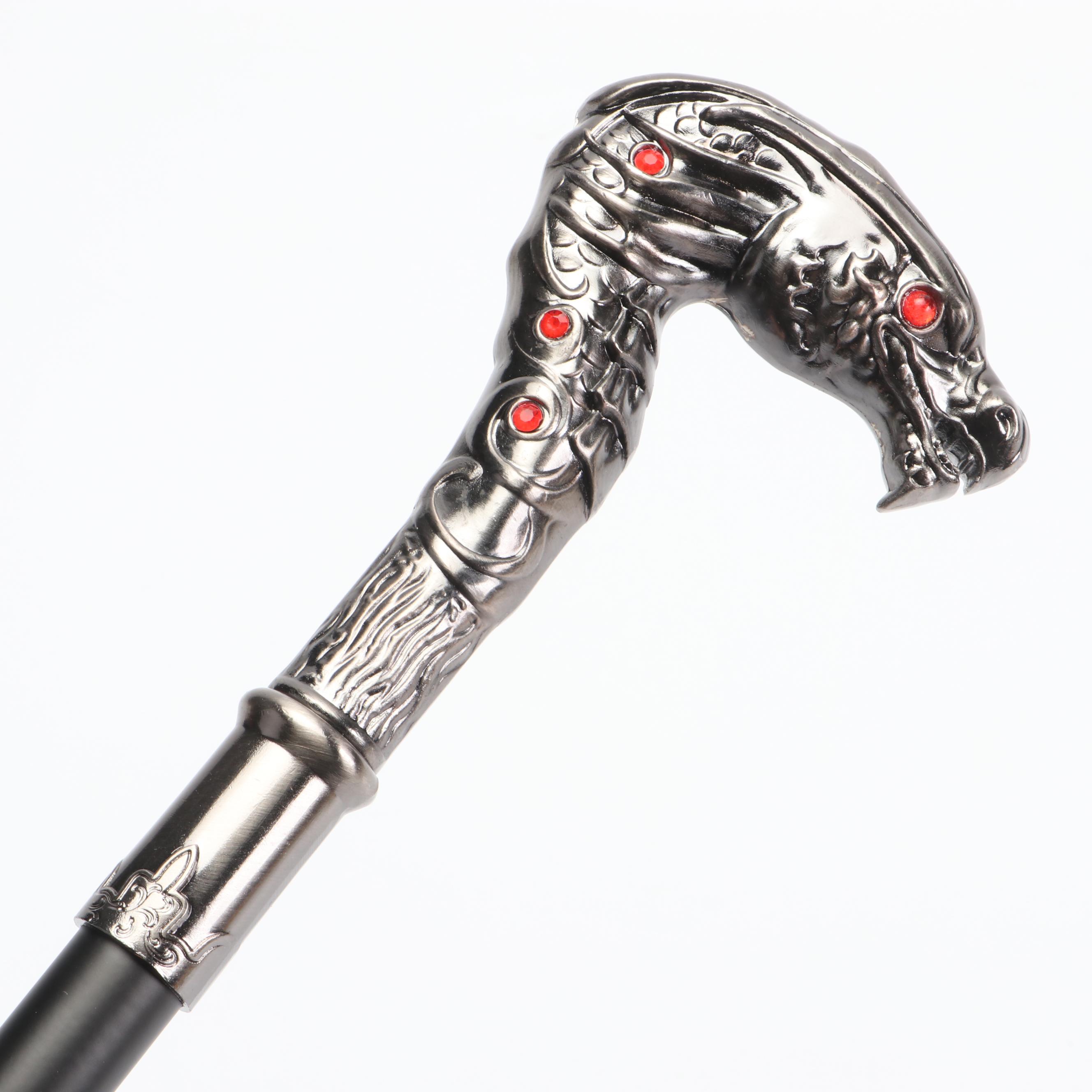 Hooded Dragon Head Handle Sword Cane
