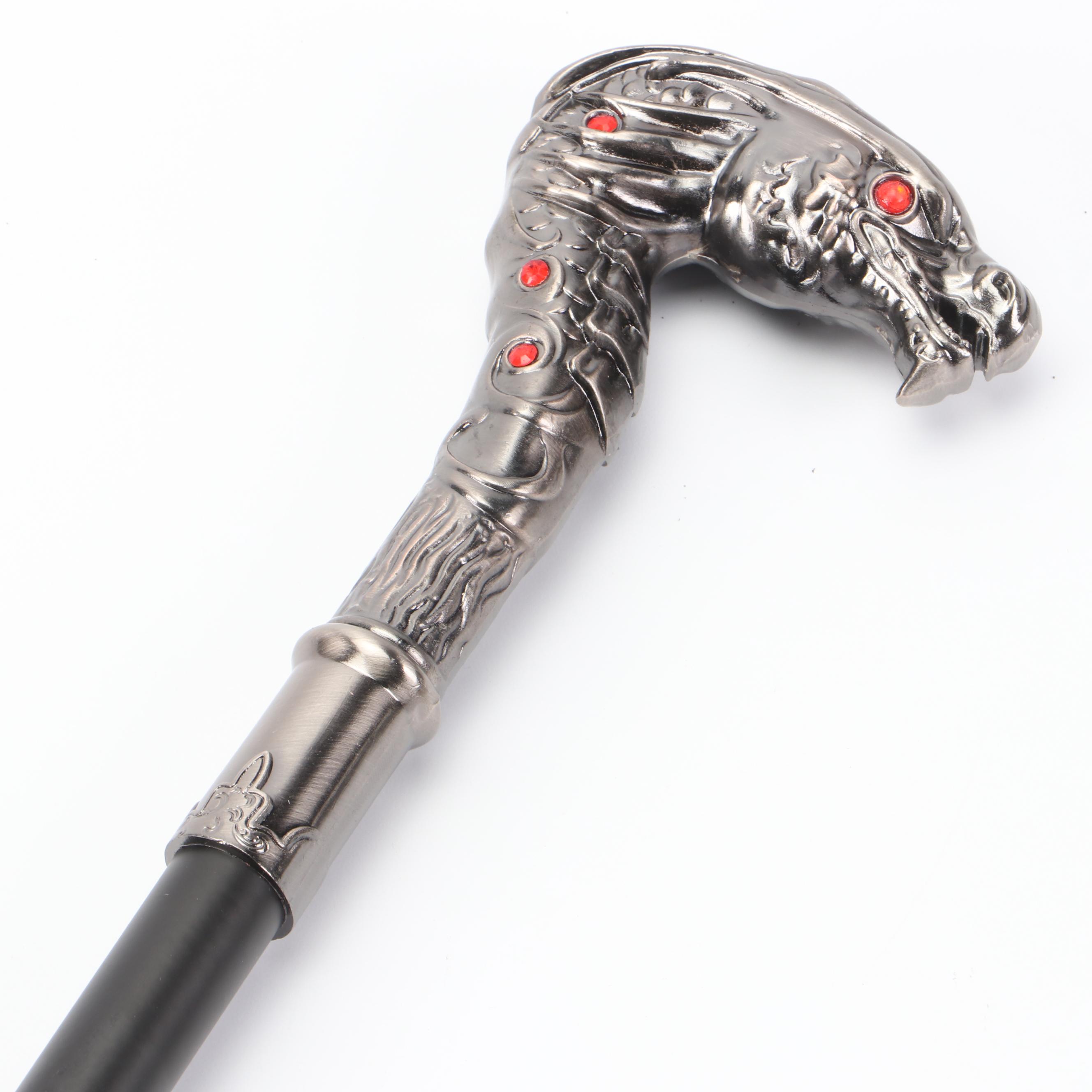 Hooded Dragon Head Handle Sword Cane