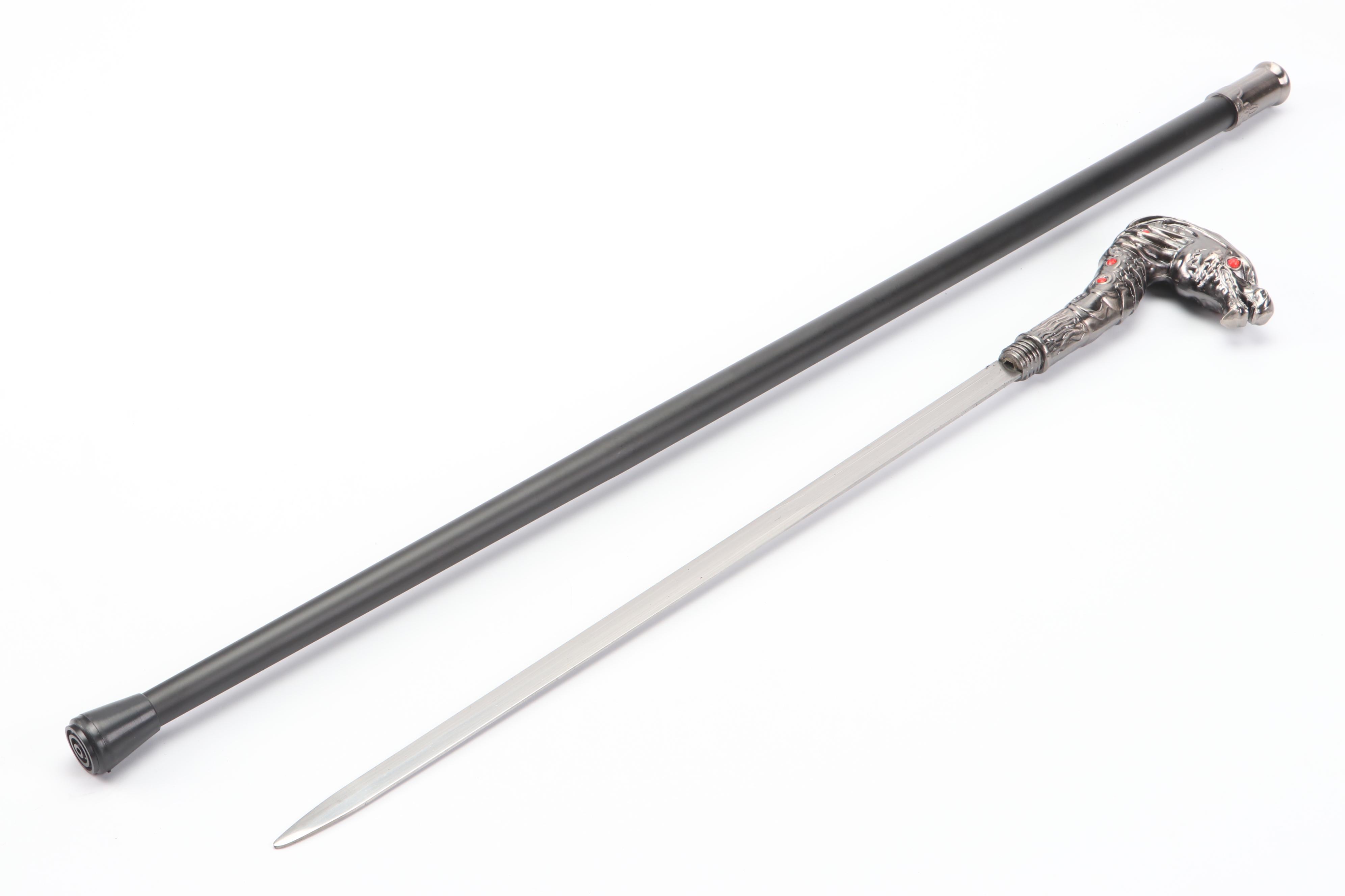 Hooded Dragon Head Handle Sword Cane