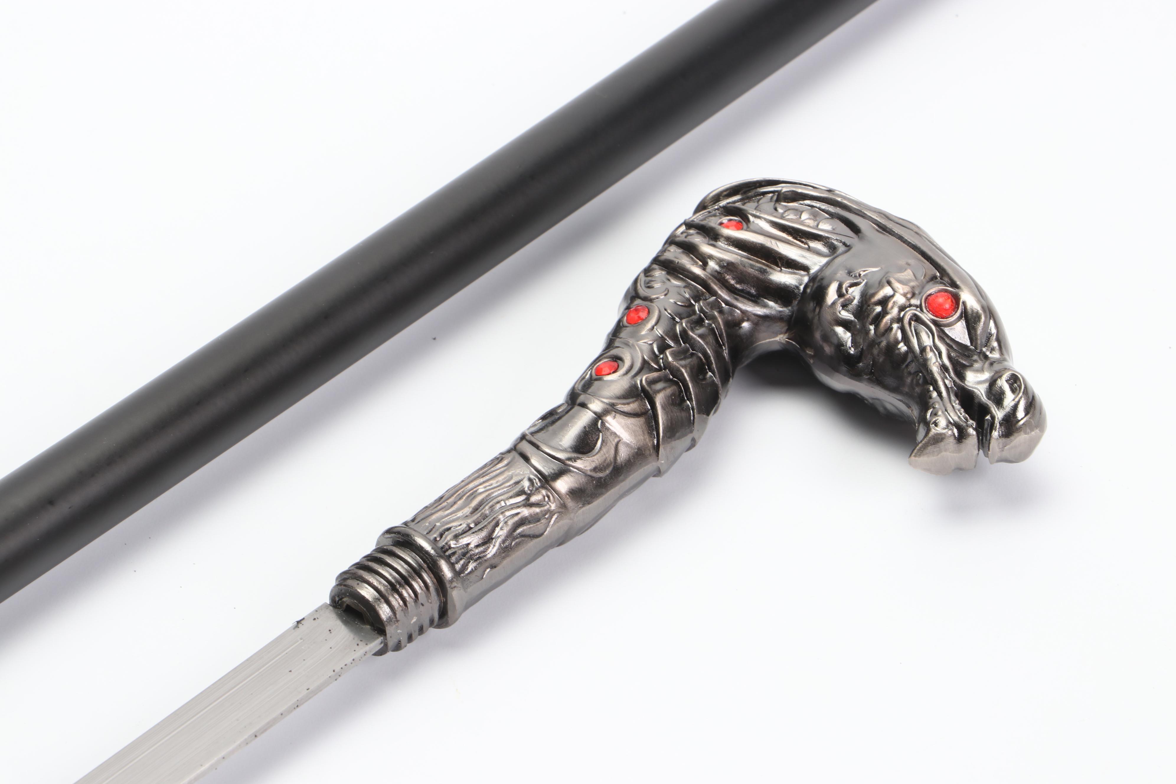 Hooded Dragon Head Handle Sword Cane