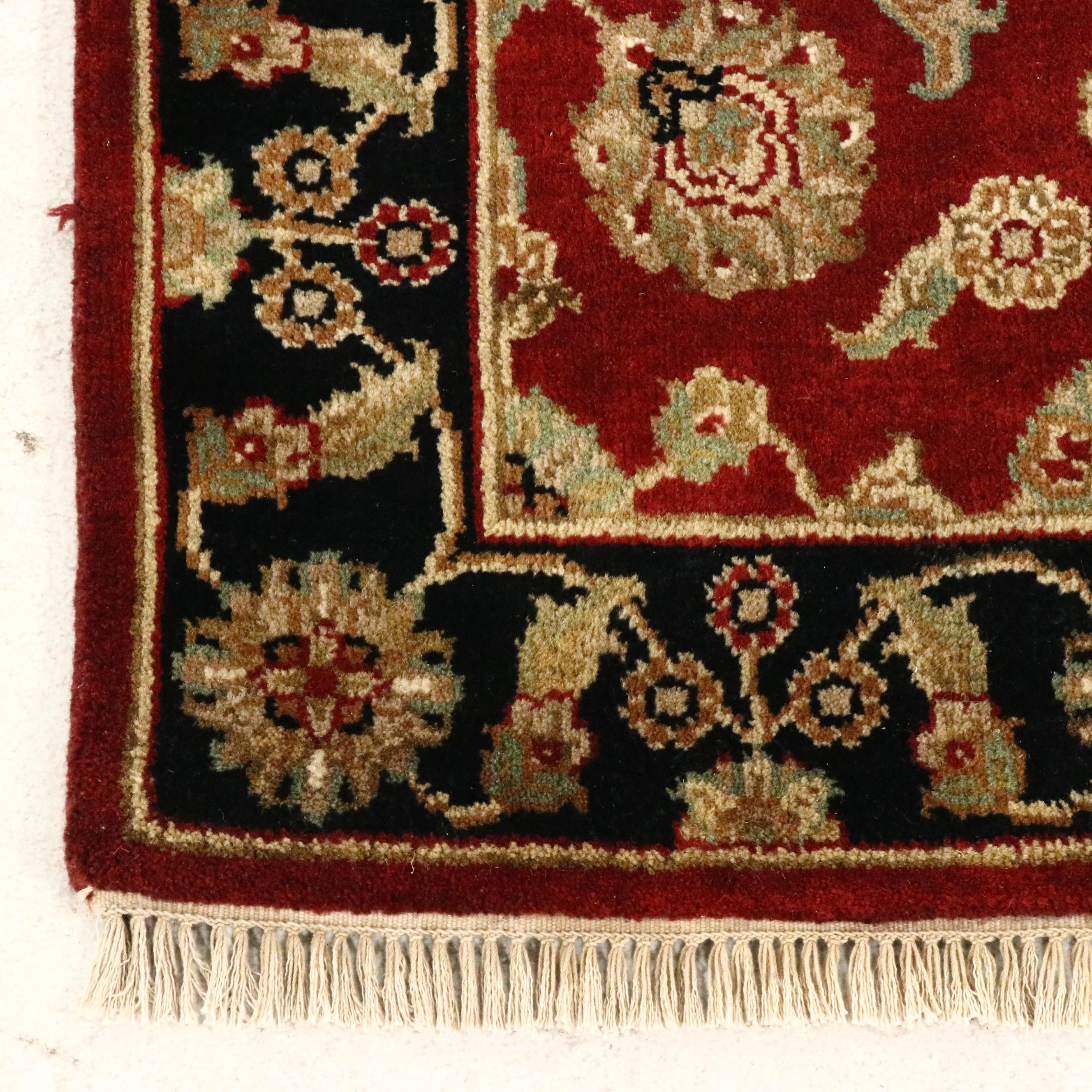 2'8 x 12'5 Hand-Knotted Indian Agra Carpet Runner