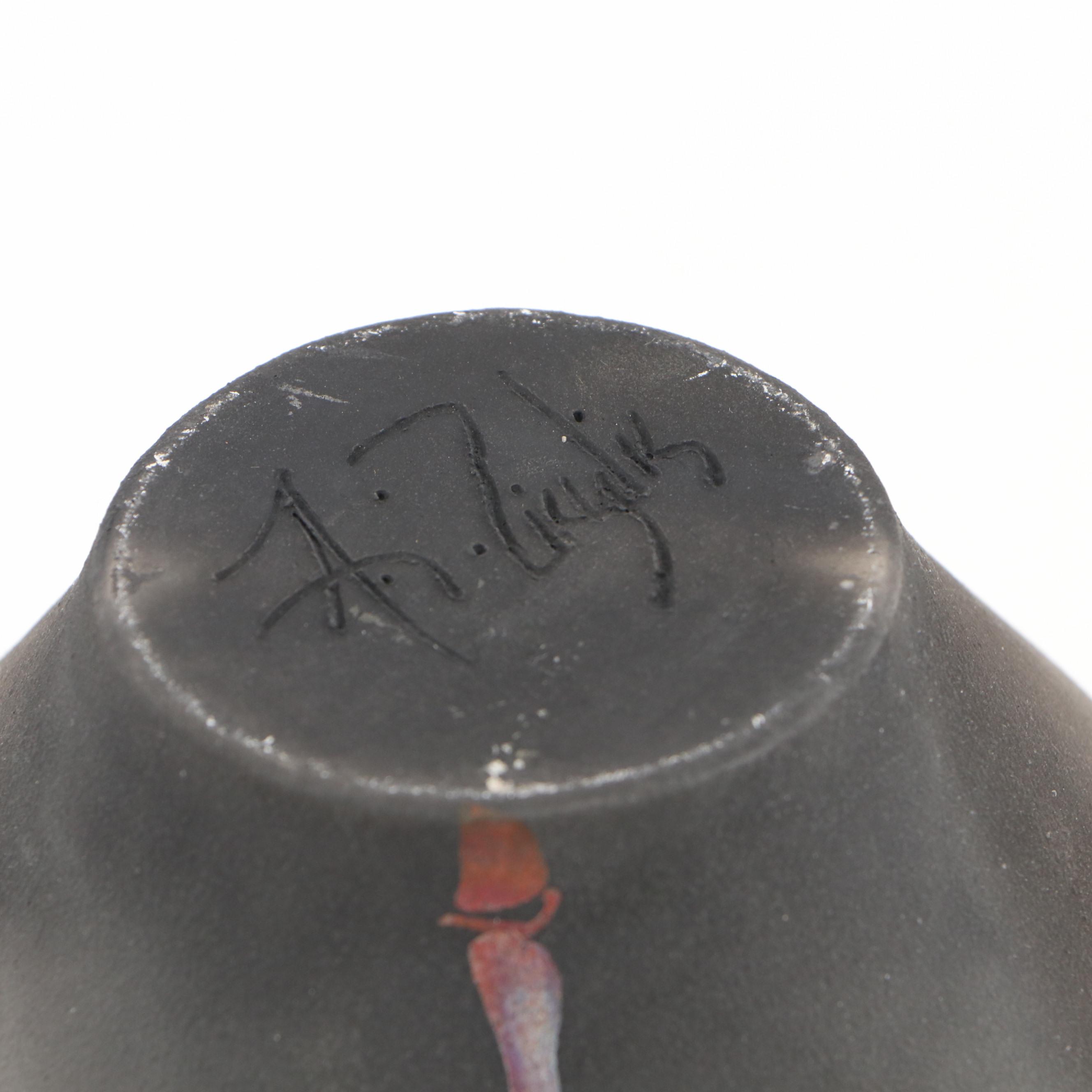 Signed Art Pottery Stoneware and Raku Vases and Décor