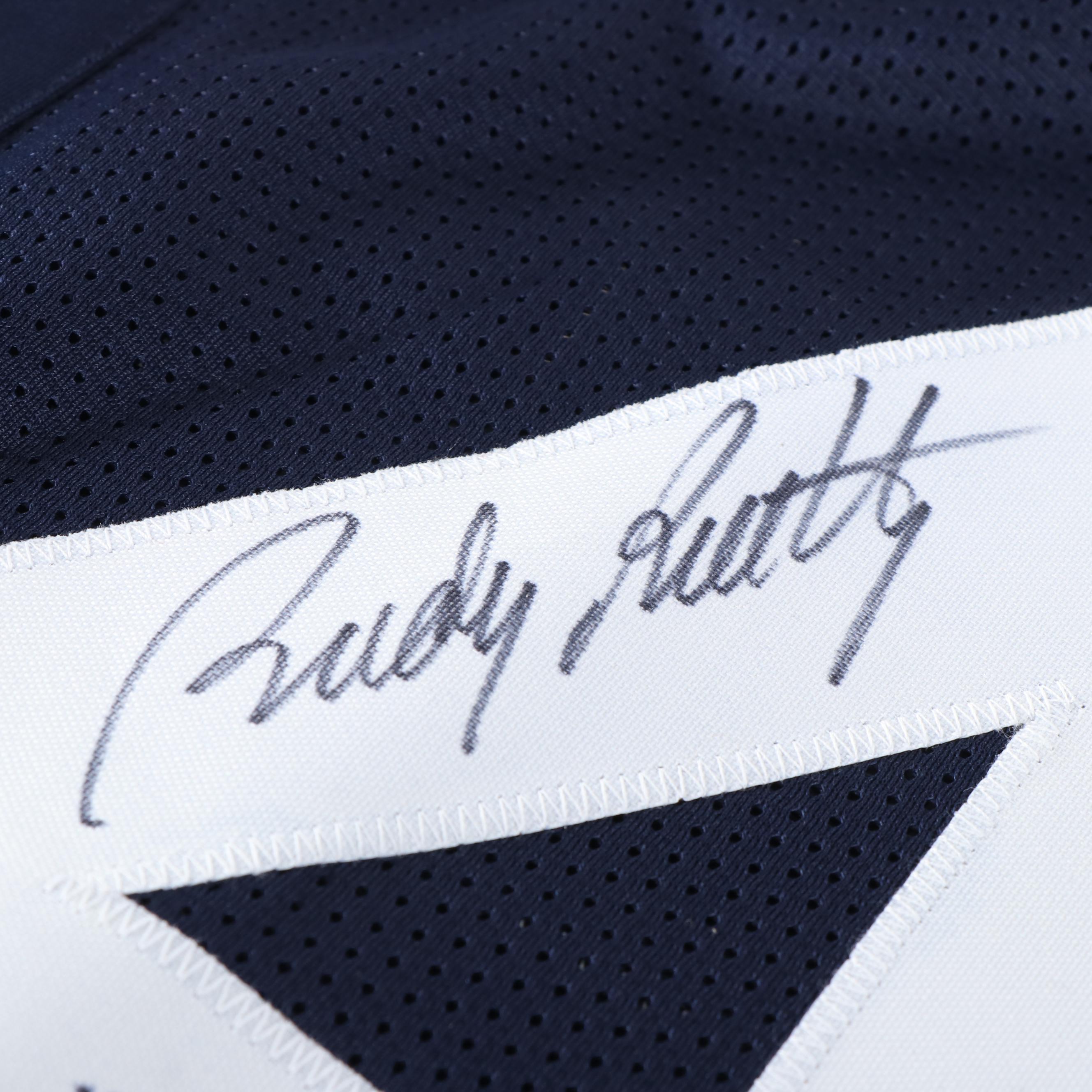 Rudy Ruettiger Signed Notre Dame Fighting Irish Football Jersey, JSA