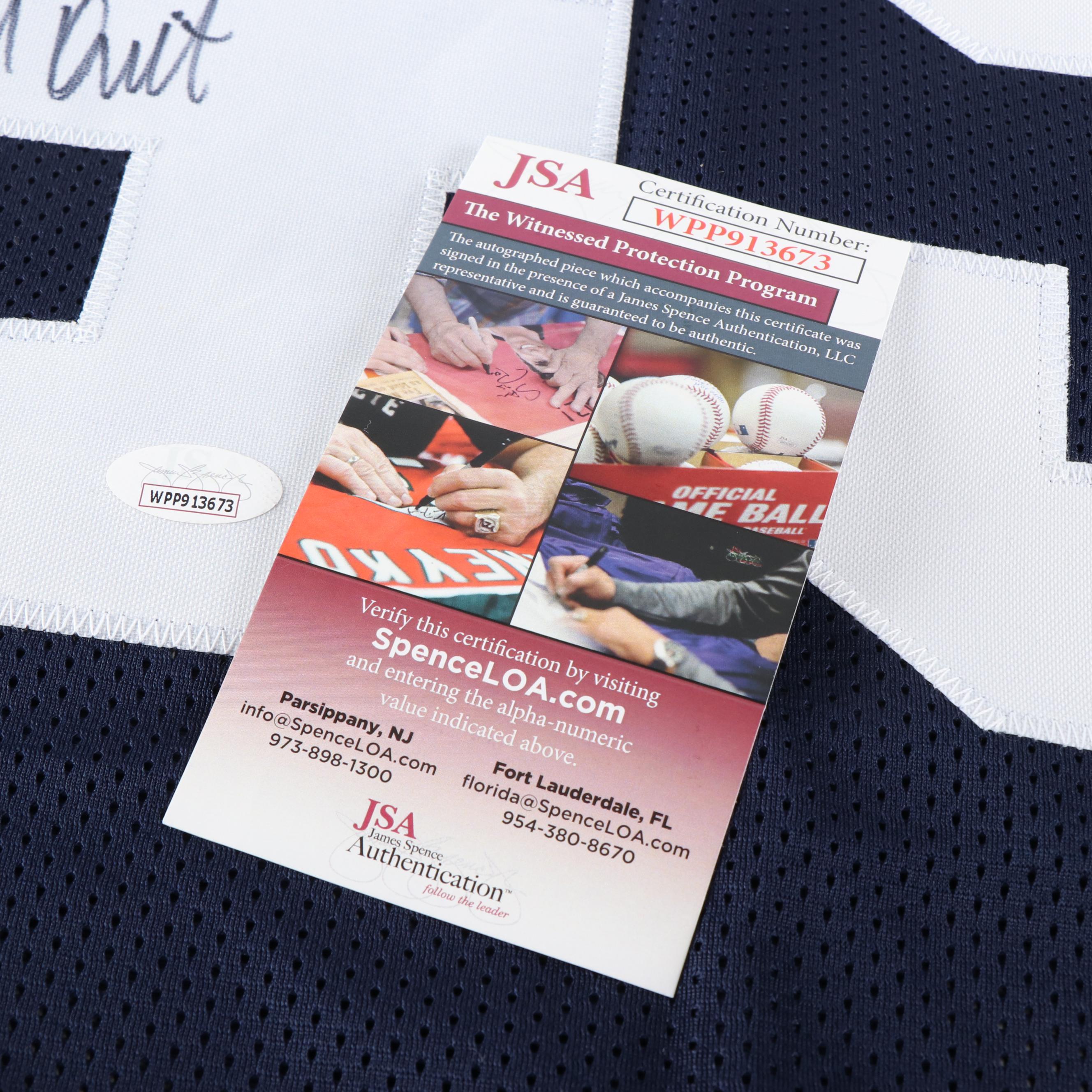 Rudy Ruettiger Signed Notre Dame Fighting Irish Football Jersey, JSA