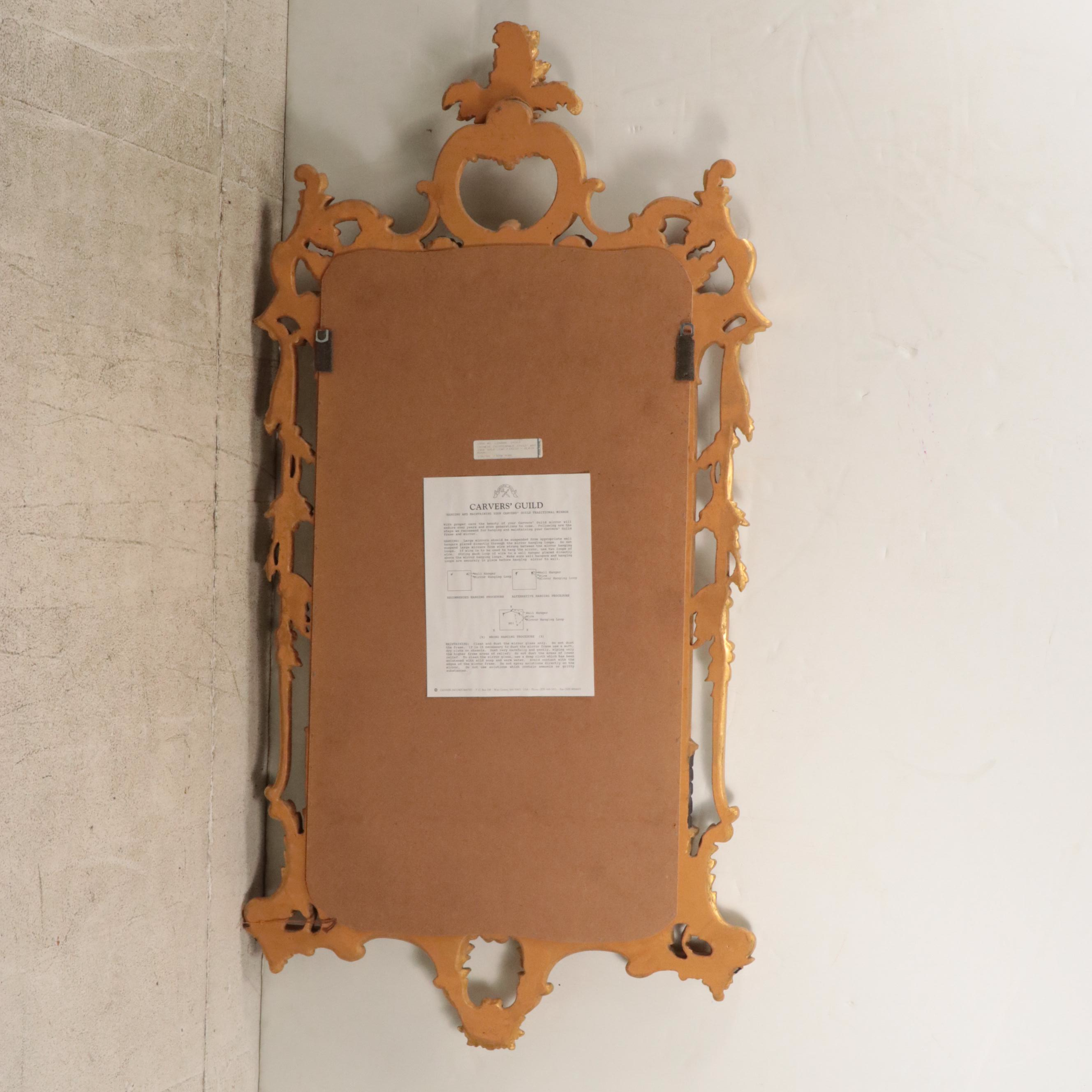 Carvers Guild Baroque Style Giltwood Wall Mirror