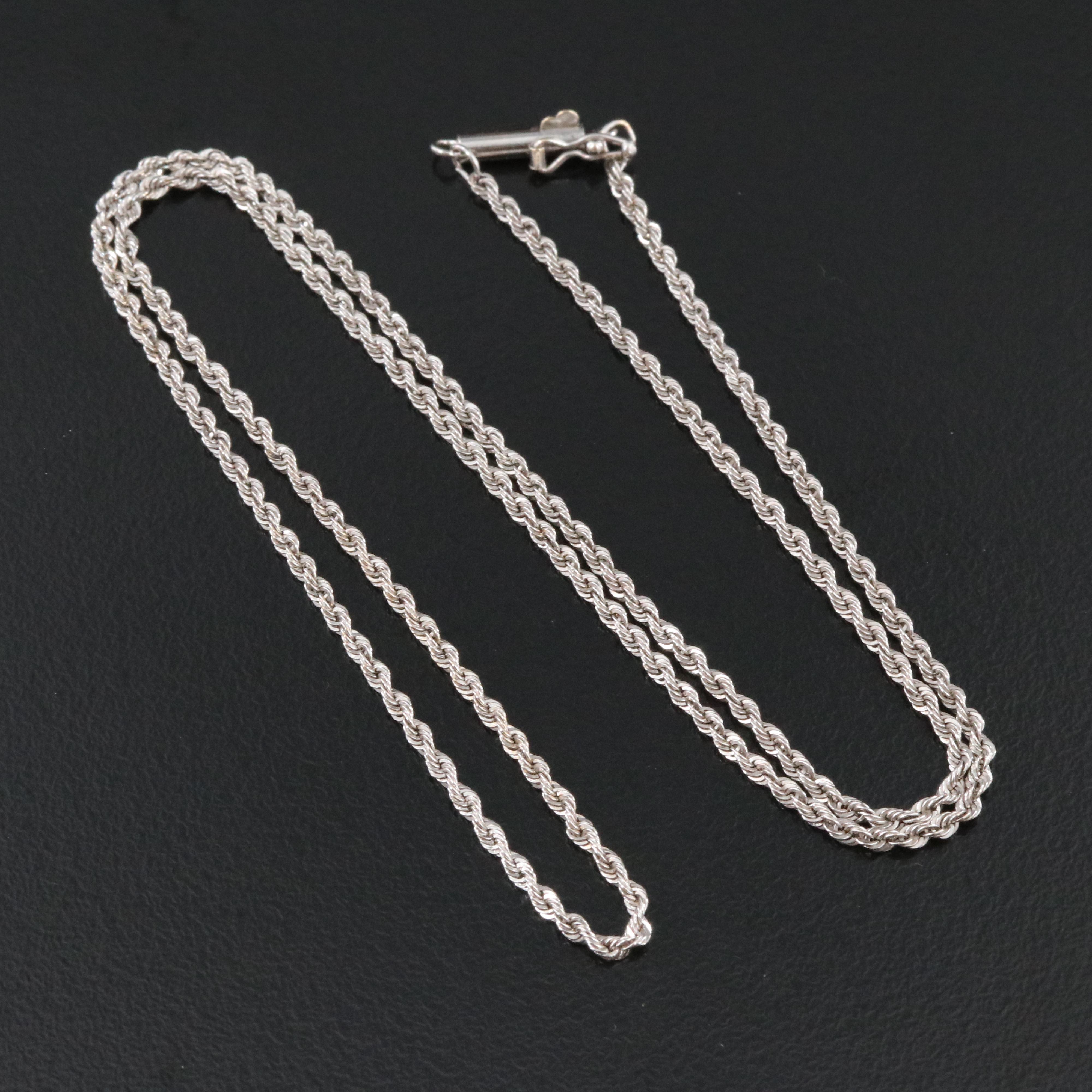 14K Braided Rope Chain Necklace