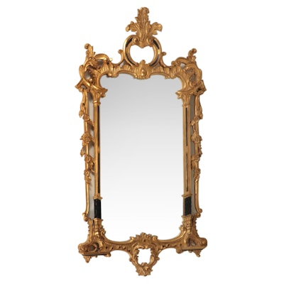 Carvers Guild Baroque Style Giltwood Wall Mirror Carvers Guild Baroque Style Giltwood Wall Mirror