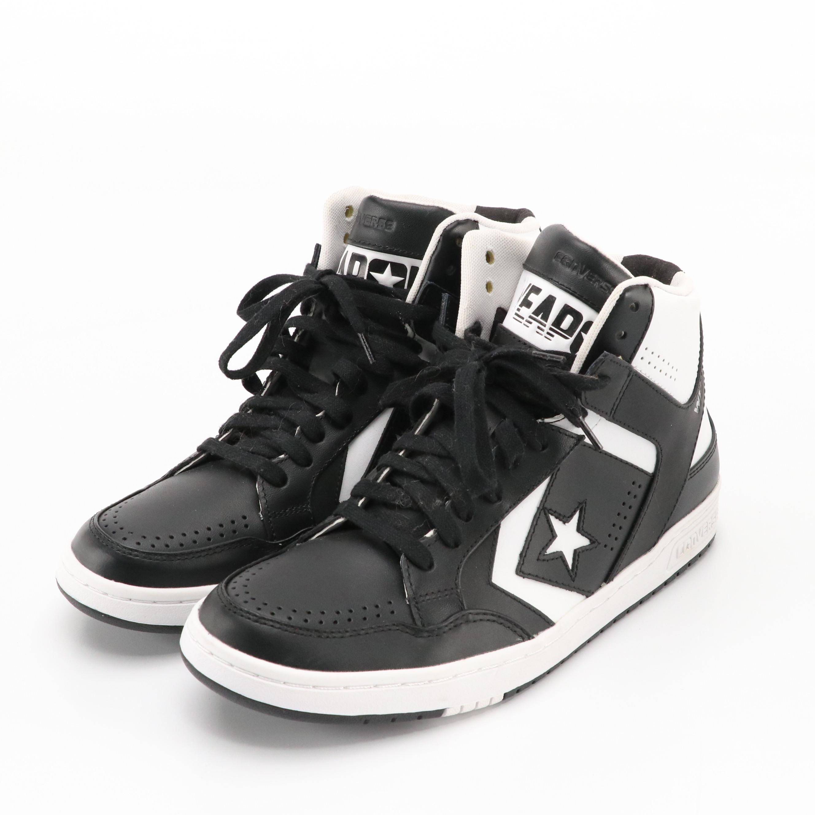 Boston Celtics Larry Bird Chalk Line Jacket with Converse Weapon Mid Sneakers