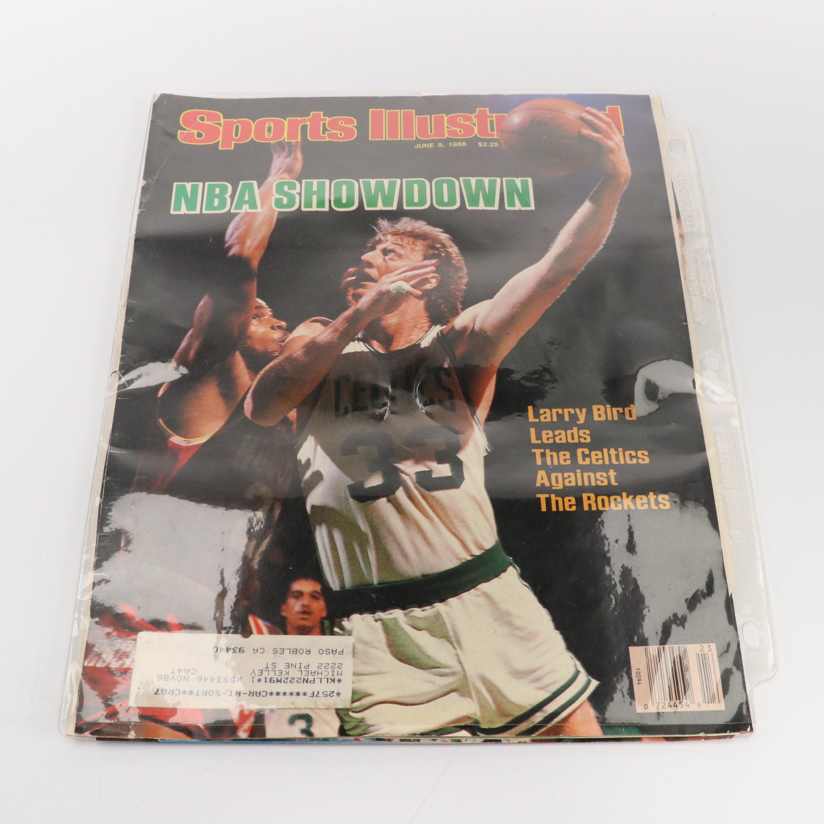 Boston Celtics Larry Bird Chalk Line Jacket with Converse Weapon Mid Sneakers