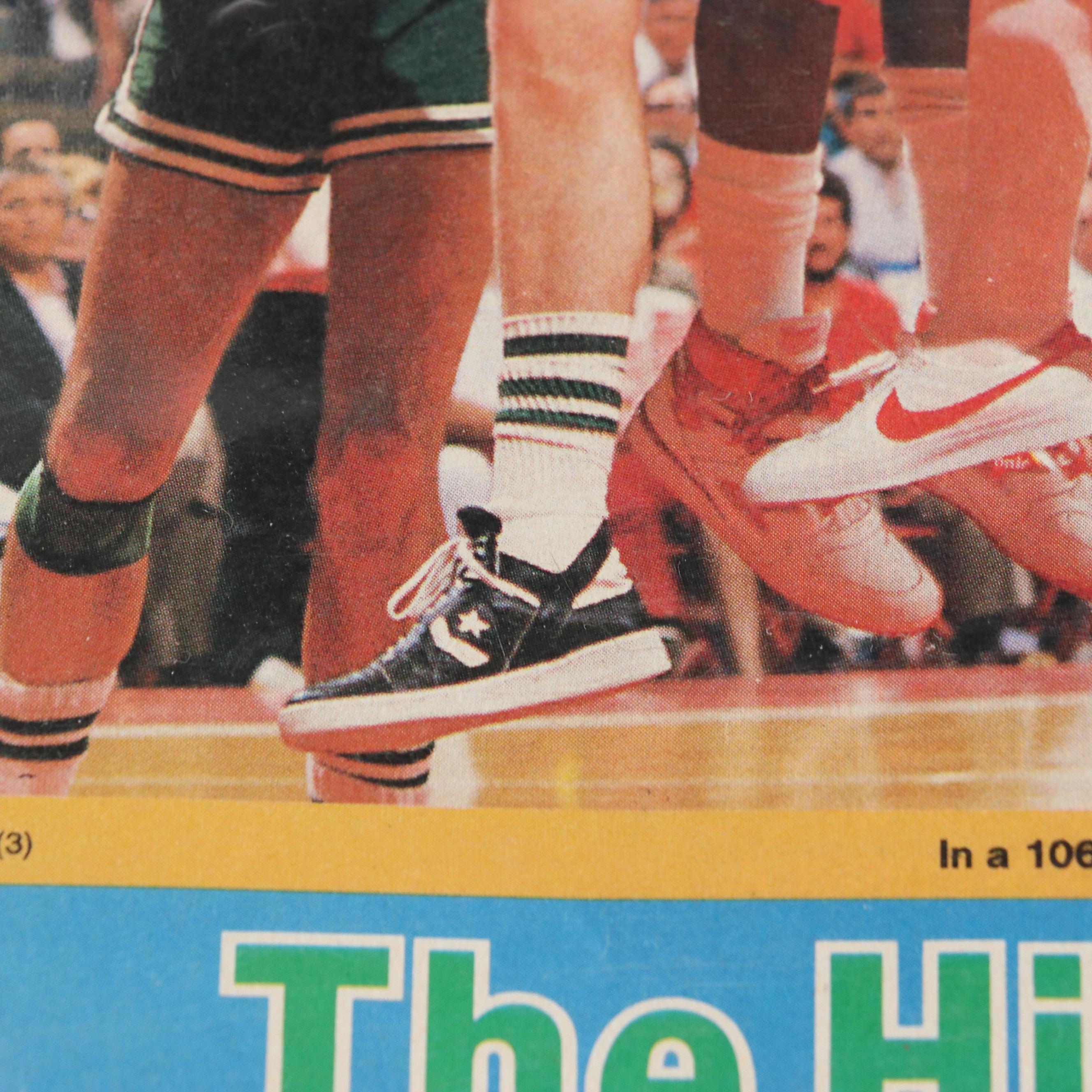 Boston Celtics Larry Bird Chalk Line Jacket with Converse Weapon Mid Sneakers