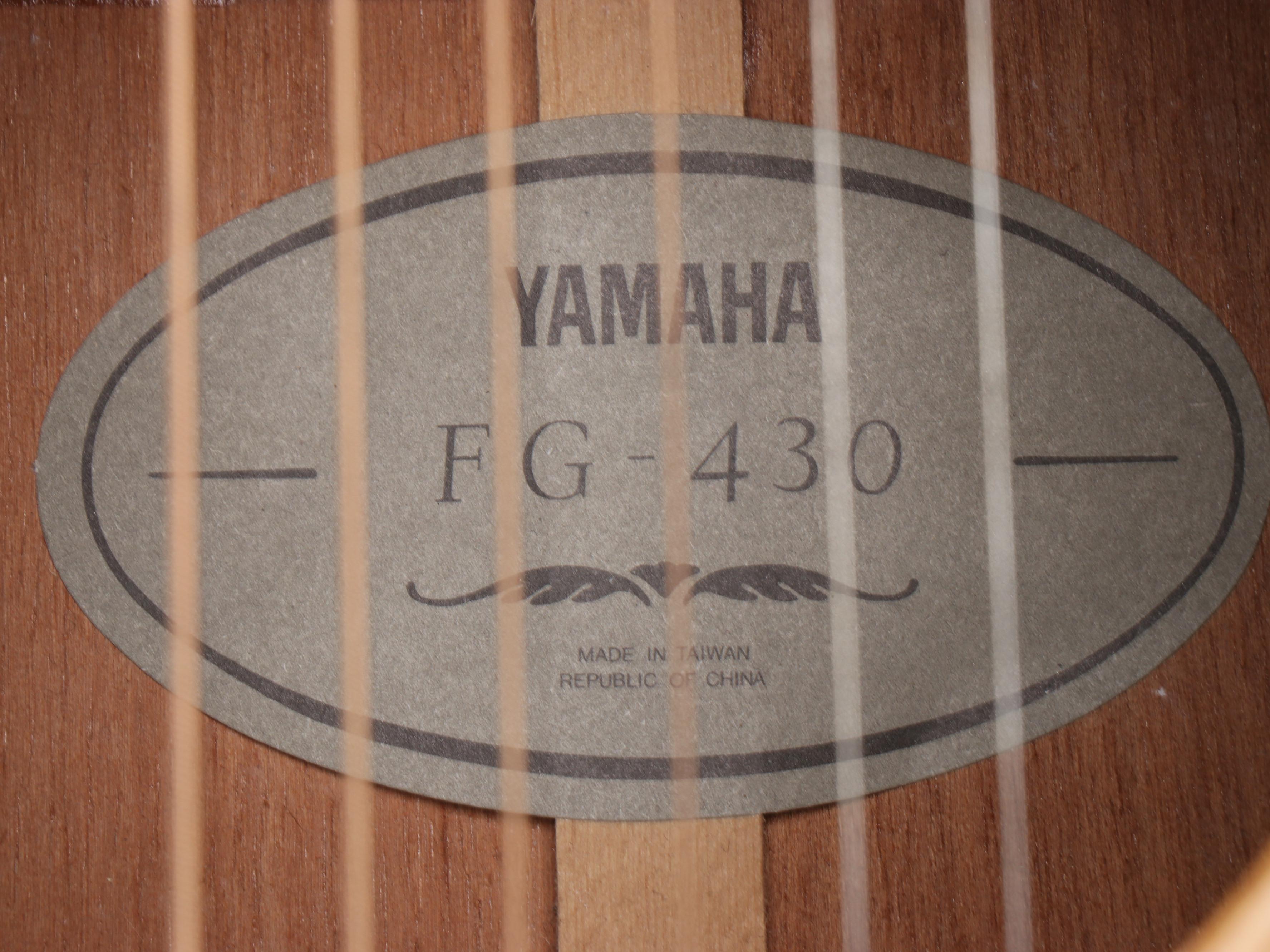 Yamaha Model FG-430 Wooden Right-Handed Acoustic Guitar