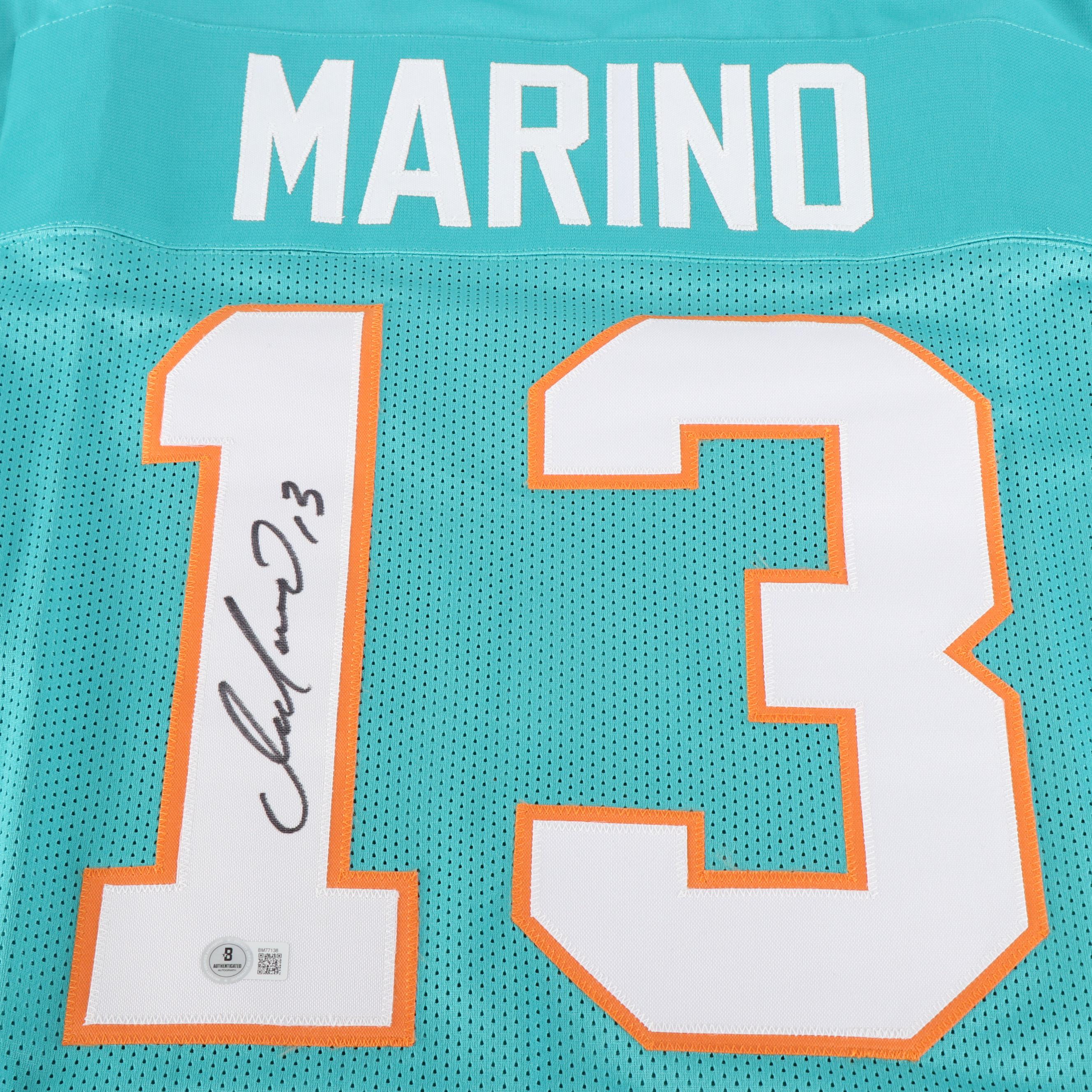 Dan Marino Signed Miami Dolphins Football Jersey, Beckett
