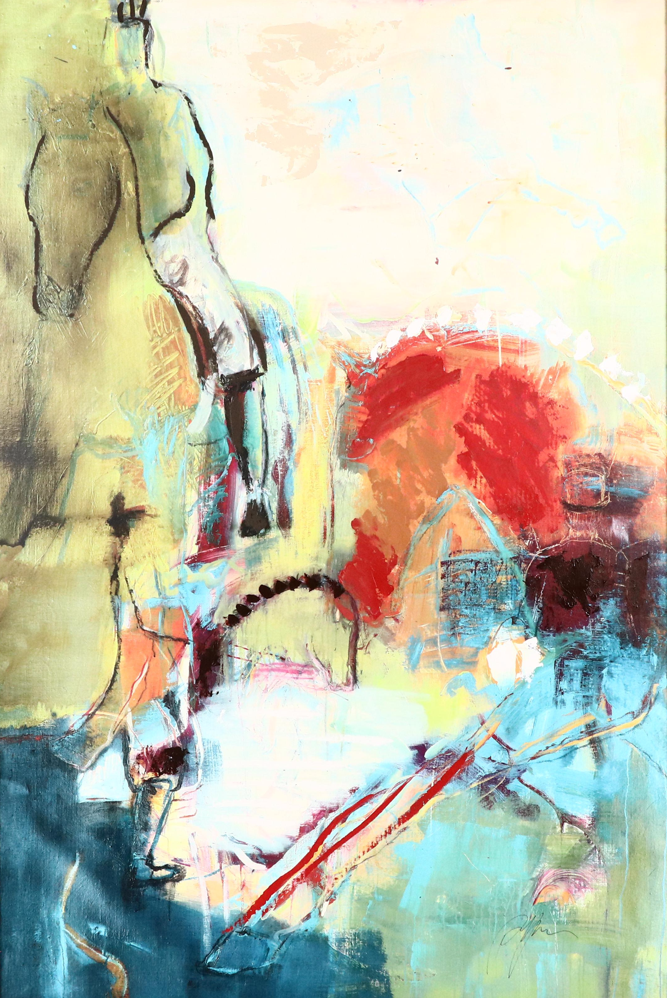 Albert Pyne Abstract Embellished Giclée "In Reason," 21st Century