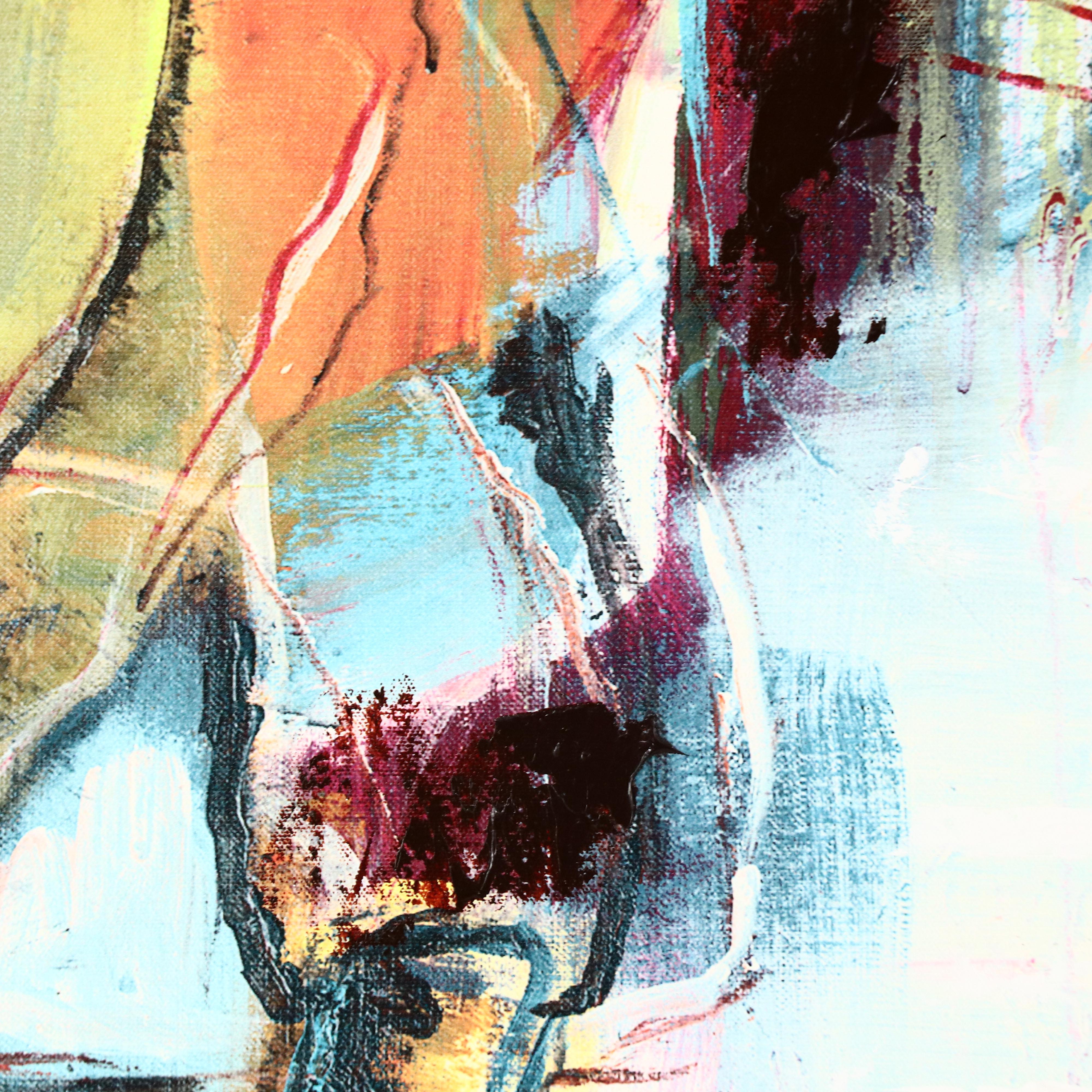 Albert Pyne Abstract Embellished Giclée "In Reason," 21st Century