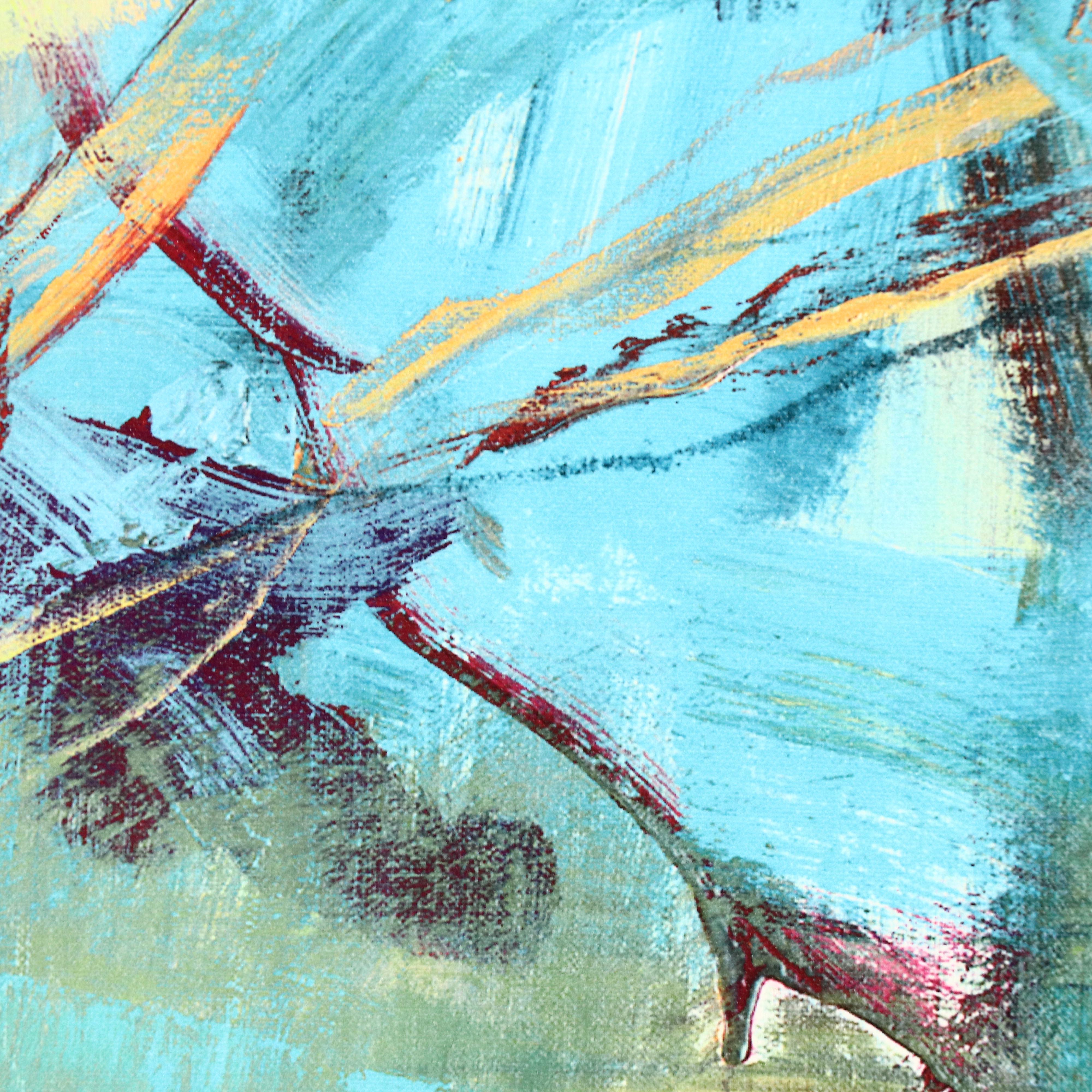 Albert Pyne Abstract Embellished Giclée "In Reason," 21st Century