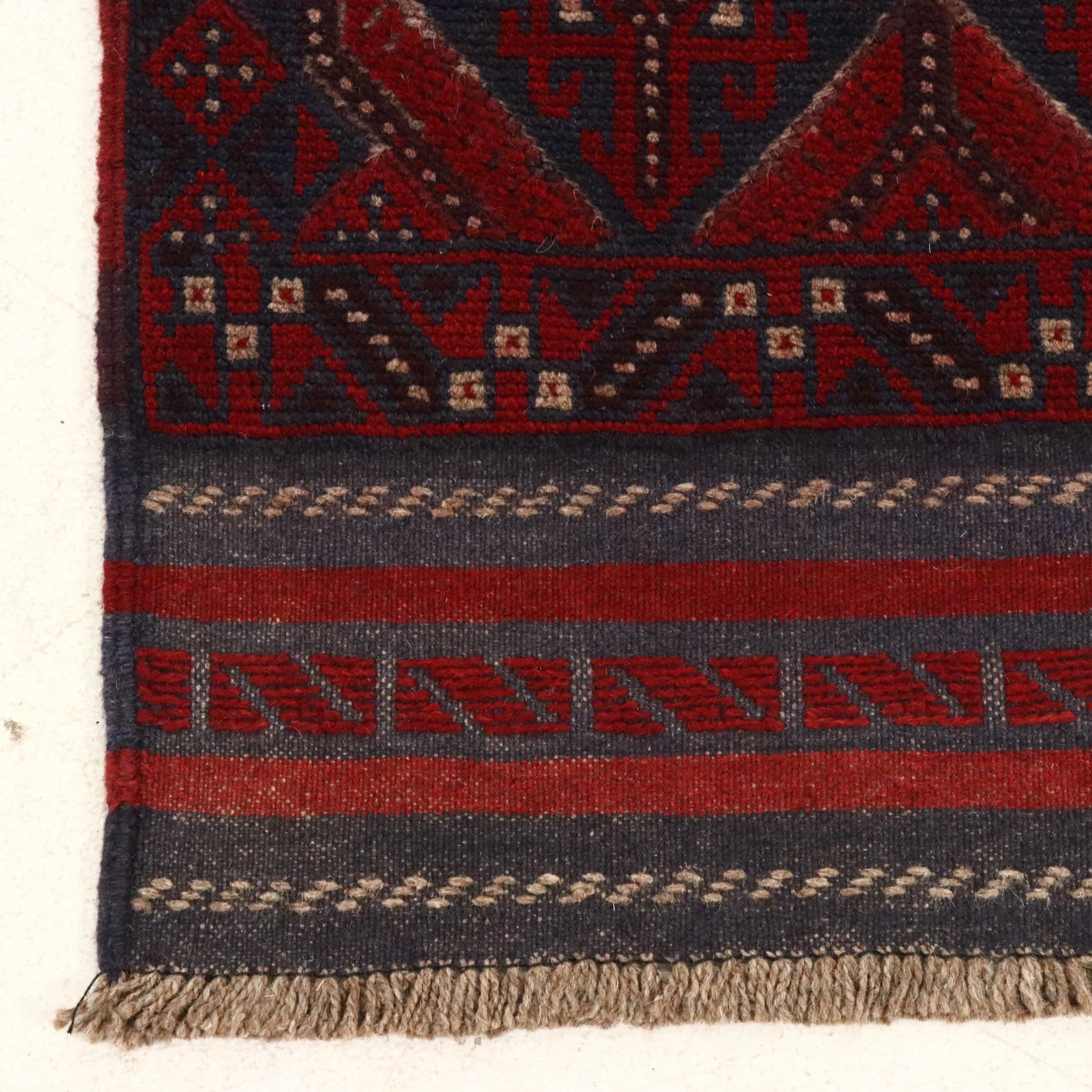 2'4 x 11'8 Handwoven Afghan Mashwani Carpet Runner