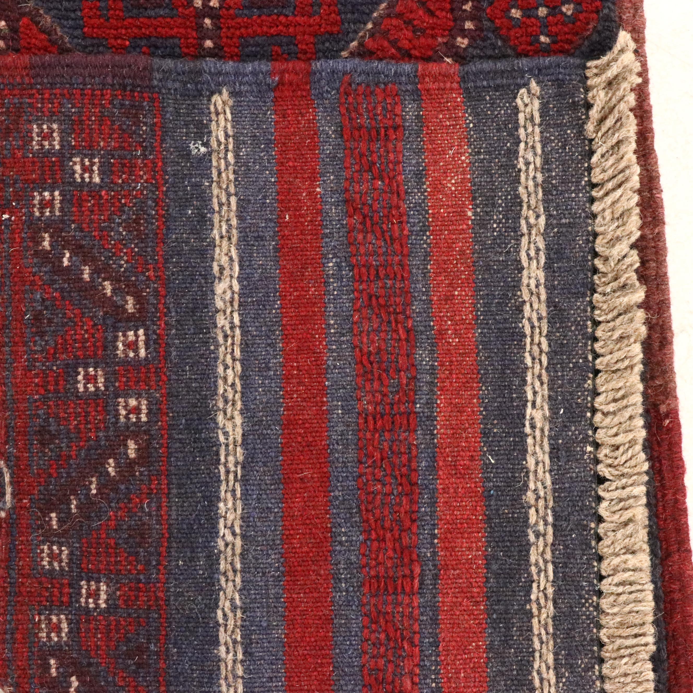 2'4 x 11'8 Handwoven Afghan Mashwani Carpet Runner