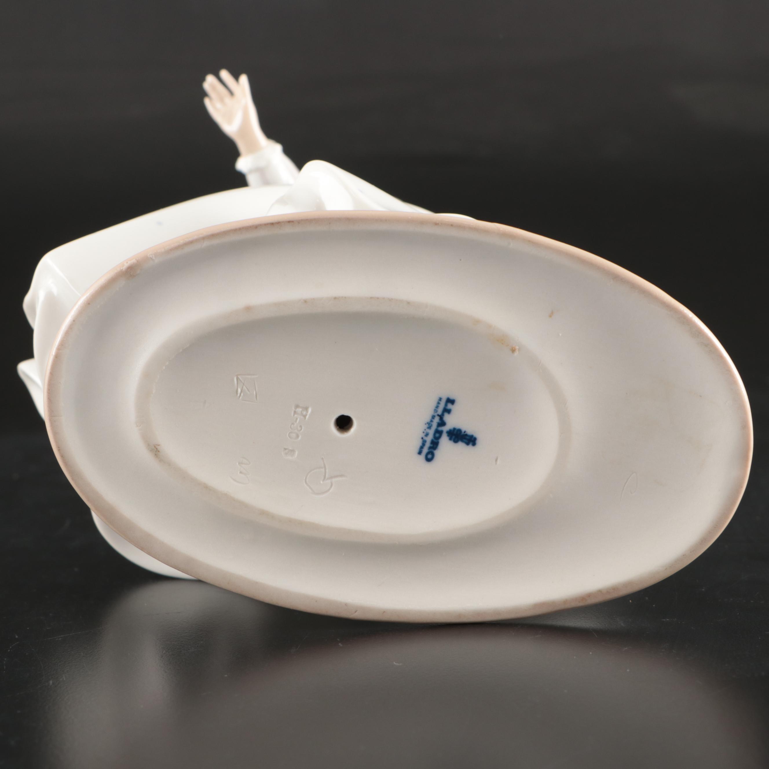 Lladró "Cinderella's Lost Slipper" and "Fairy Godmother" Figurines with Plaque