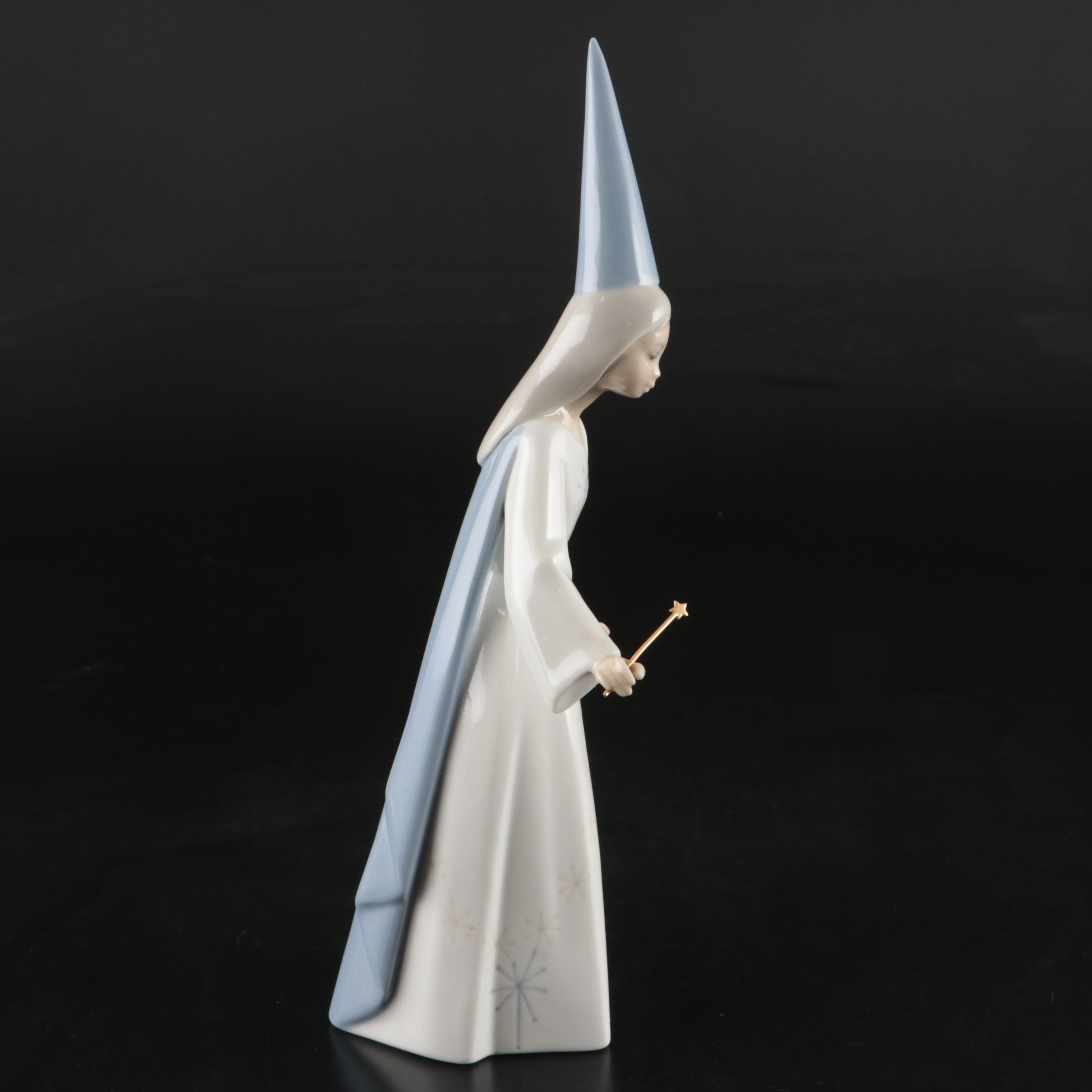 Lladró "Cinderella's Lost Slipper" and "Fairy Godmother" Figurines with Plaque