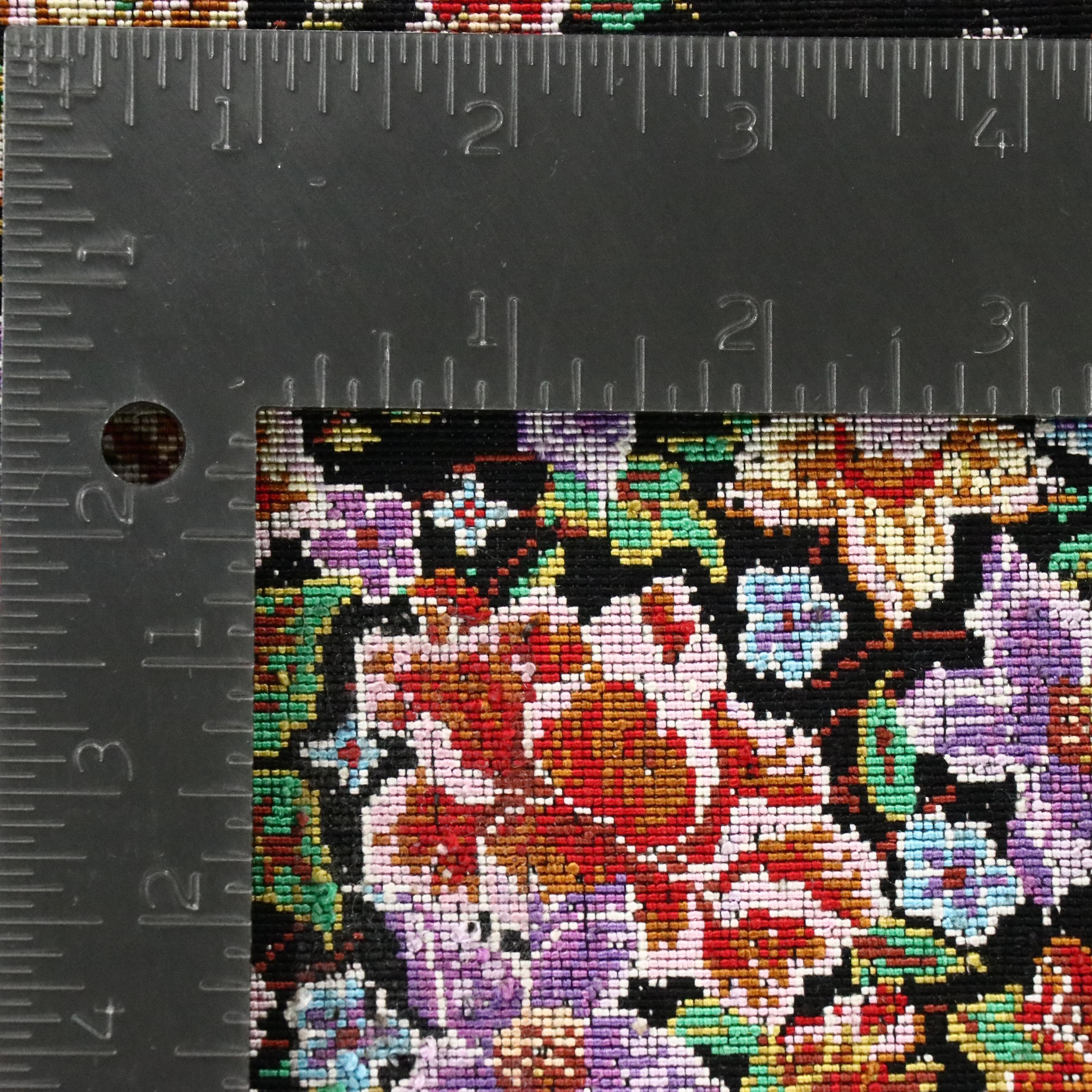 2'6 x 4'3 Hand-Knotted Signed Persian Qom Silk Accent Rug