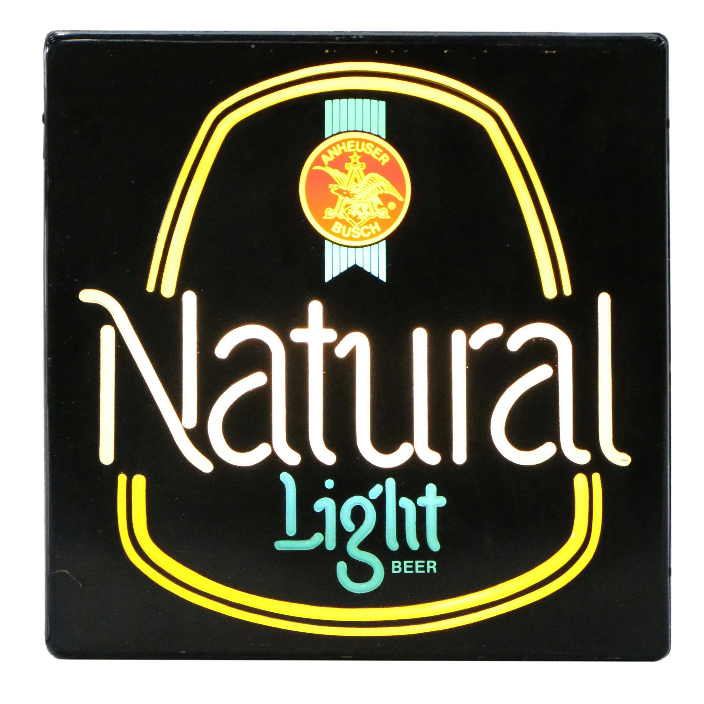 Anheuser-Busch Natural Light Beer Neon Advertising Sign