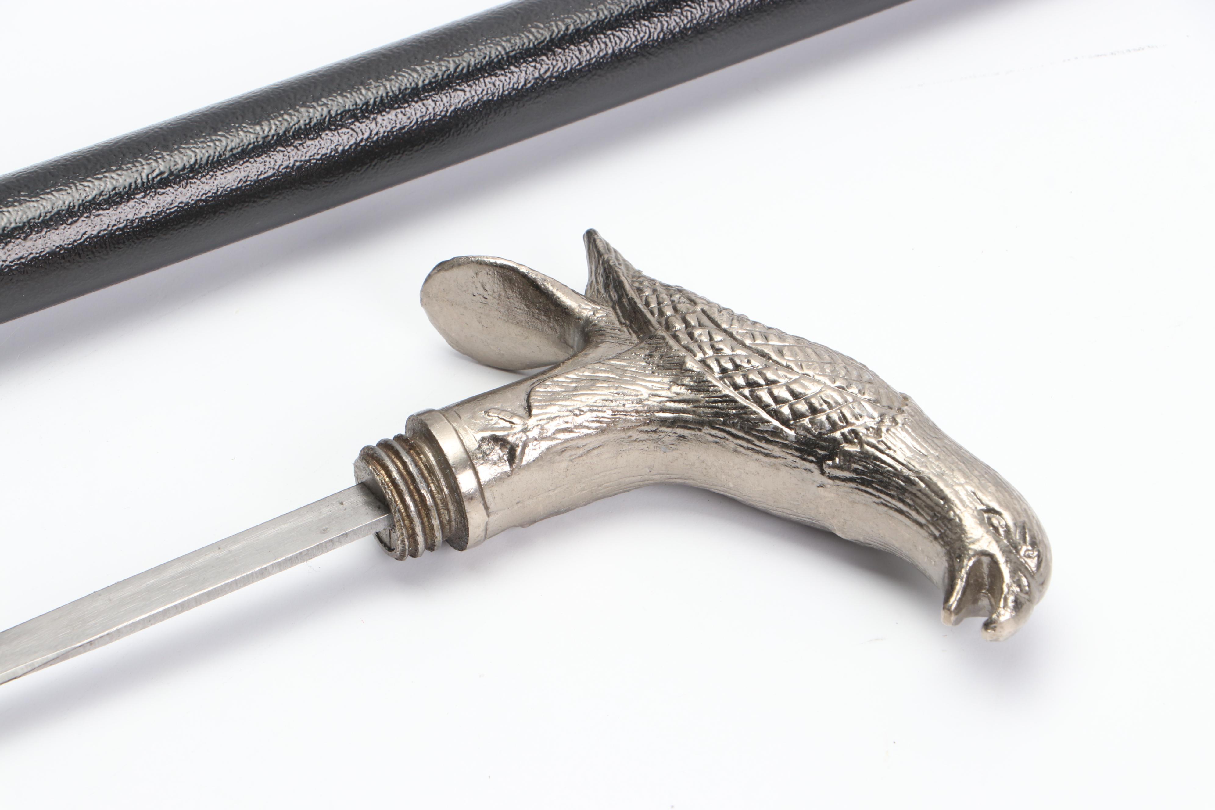 Hawk Handled Sword Cane