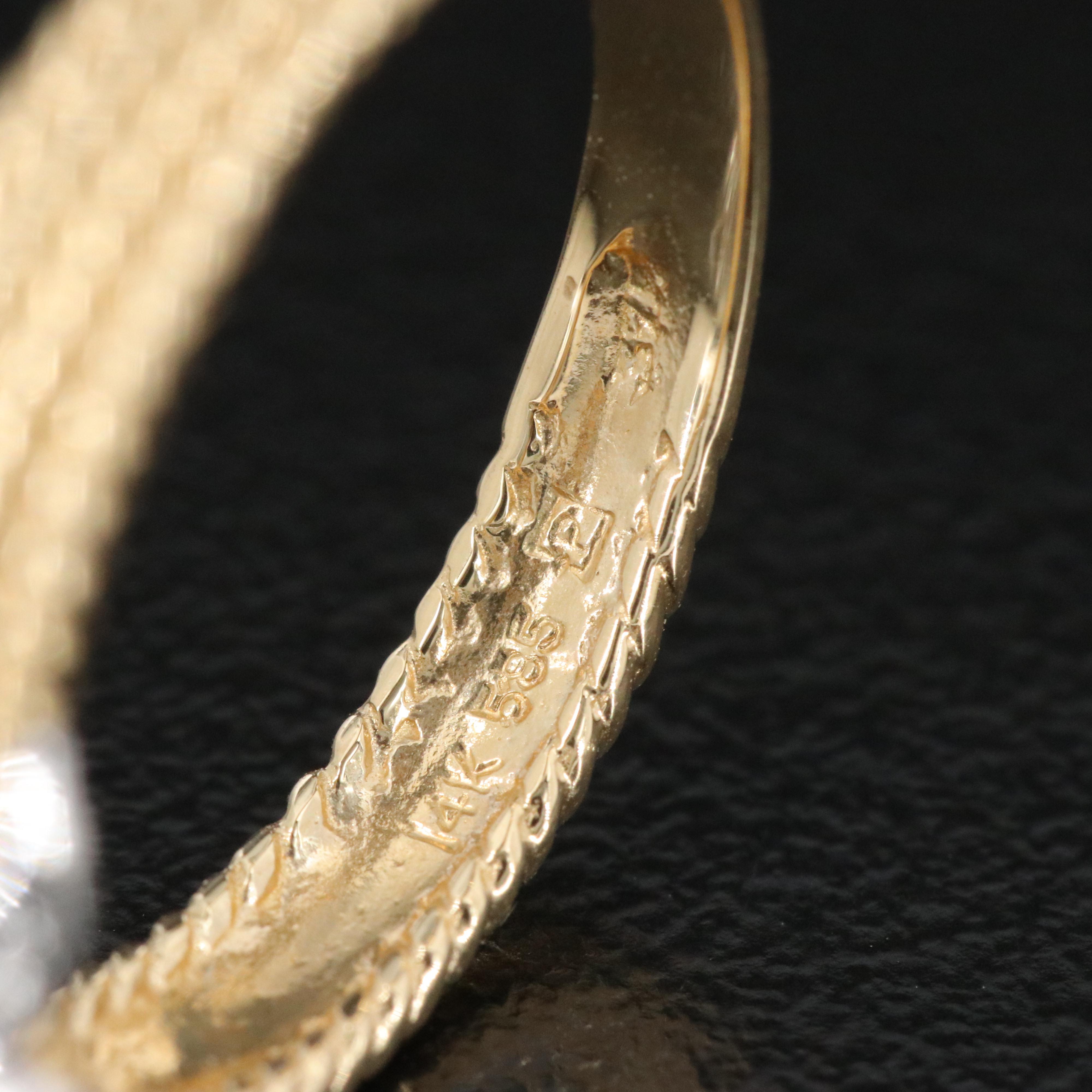 14K 0.03 CTW Diamond 'X' Ring