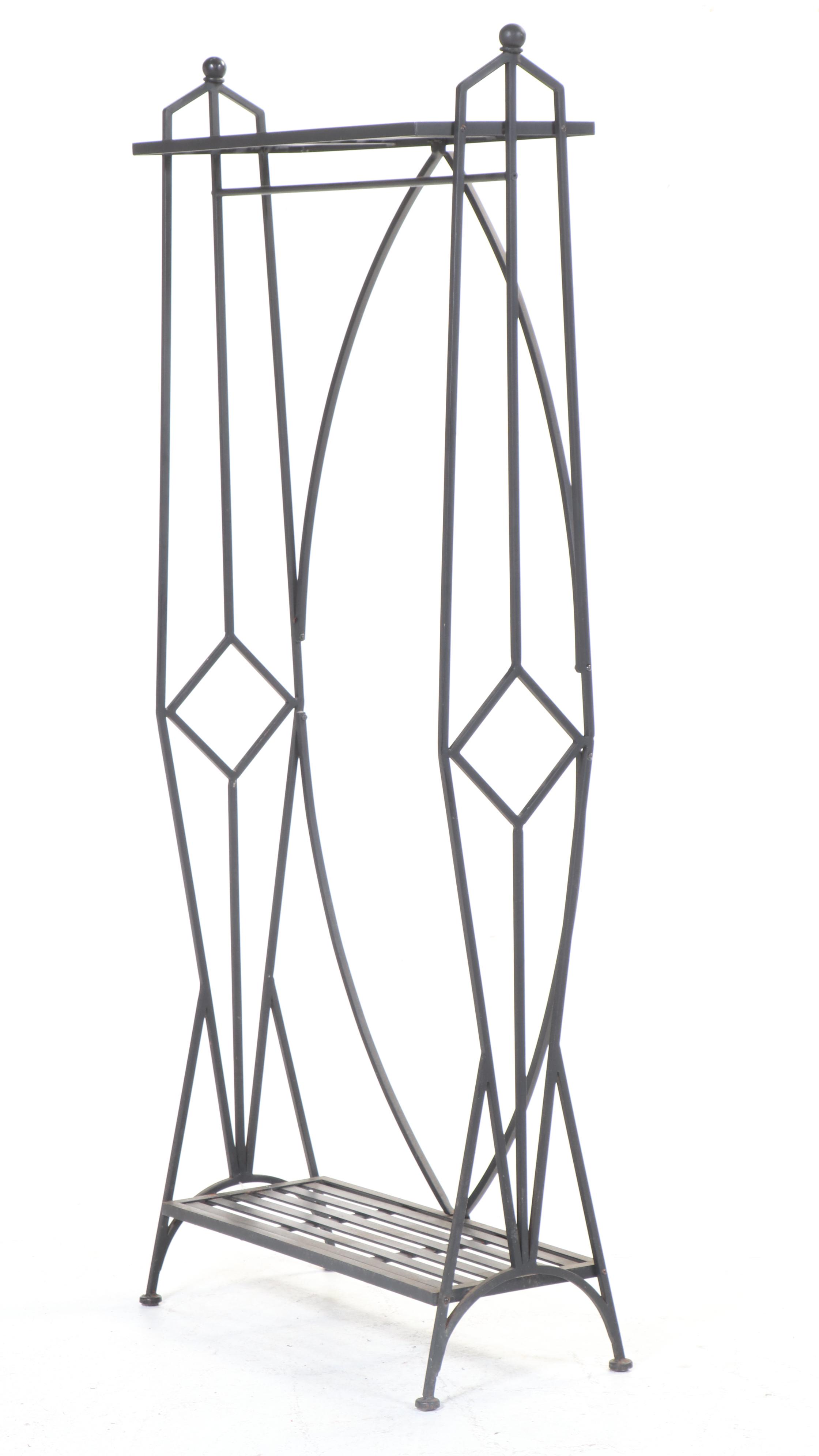 Art Deco Style Metal Coat Stand