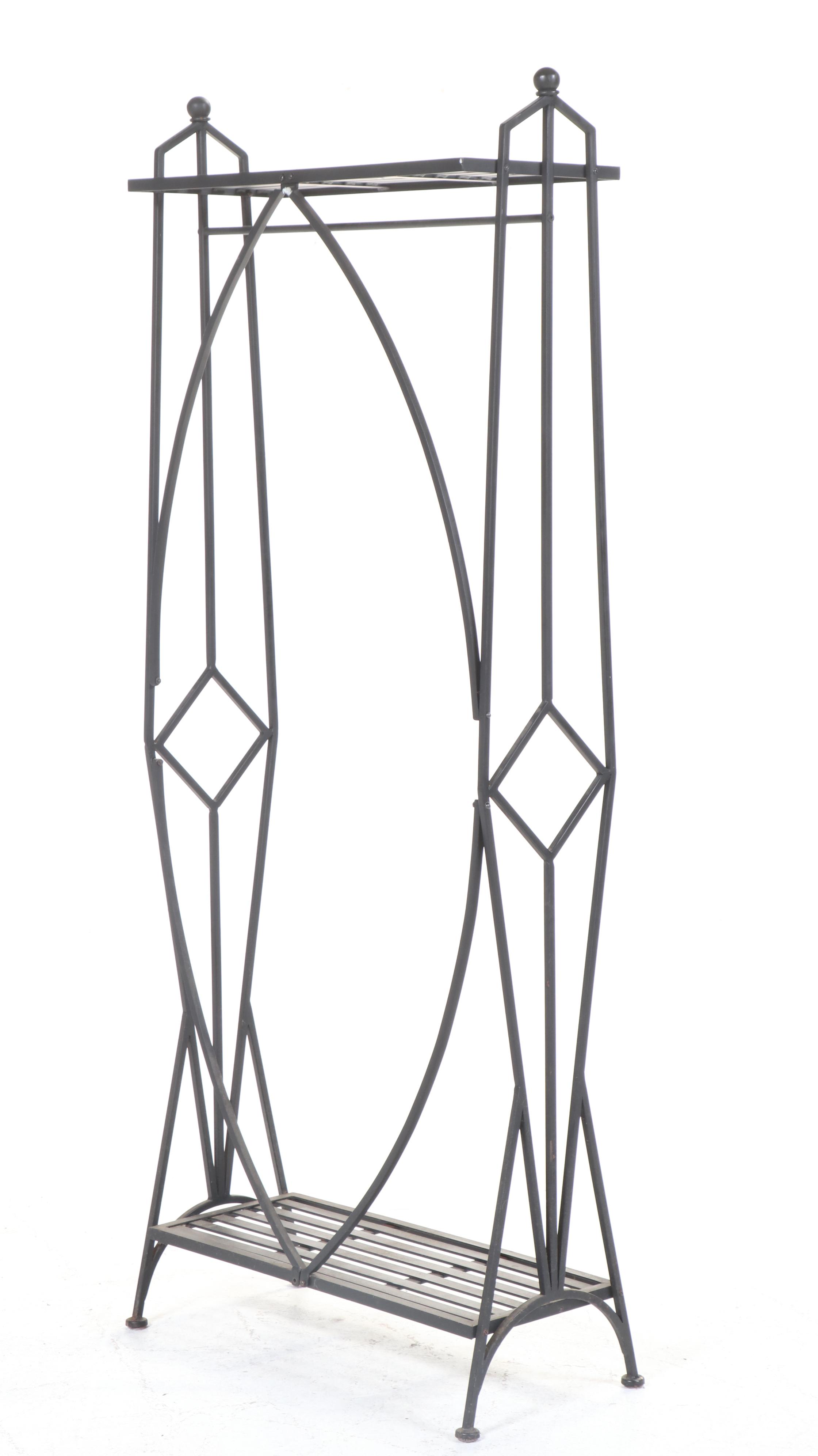 Art Deco Style Metal Coat Stand