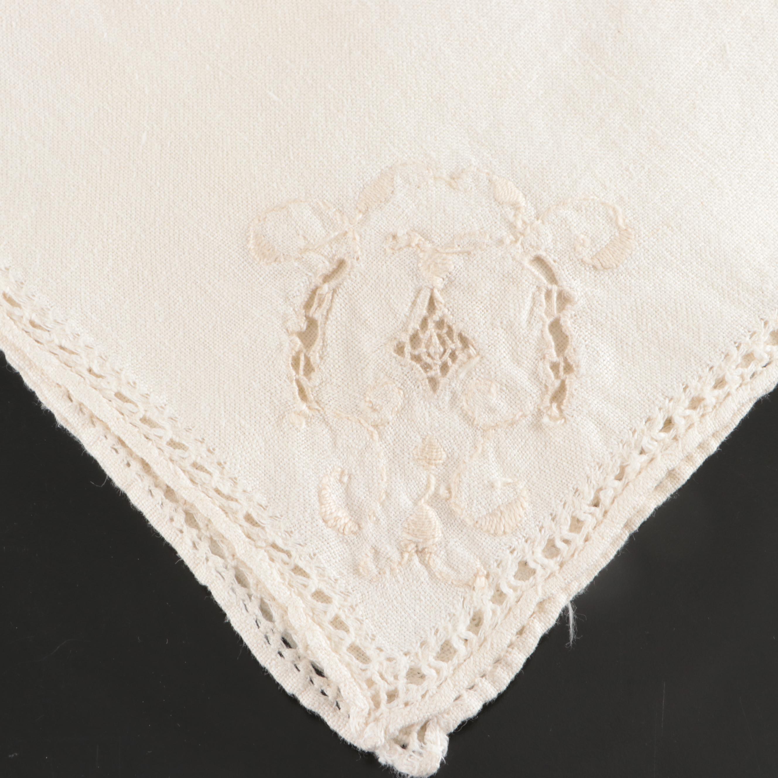 Monogrammed Tablecloth with Napkins and Other Table Linens