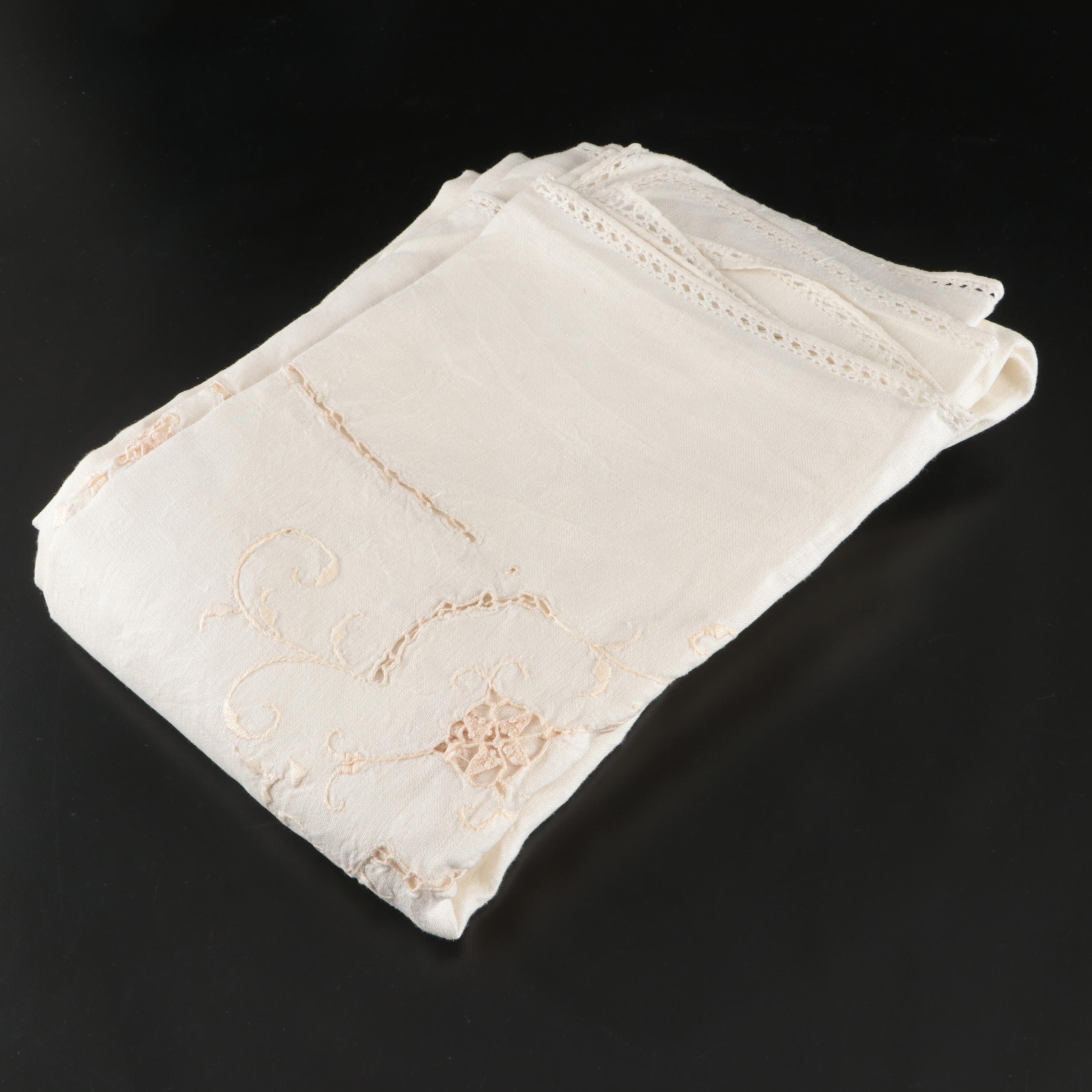 Monogrammed Tablecloth with Napkins and Other Table Linens