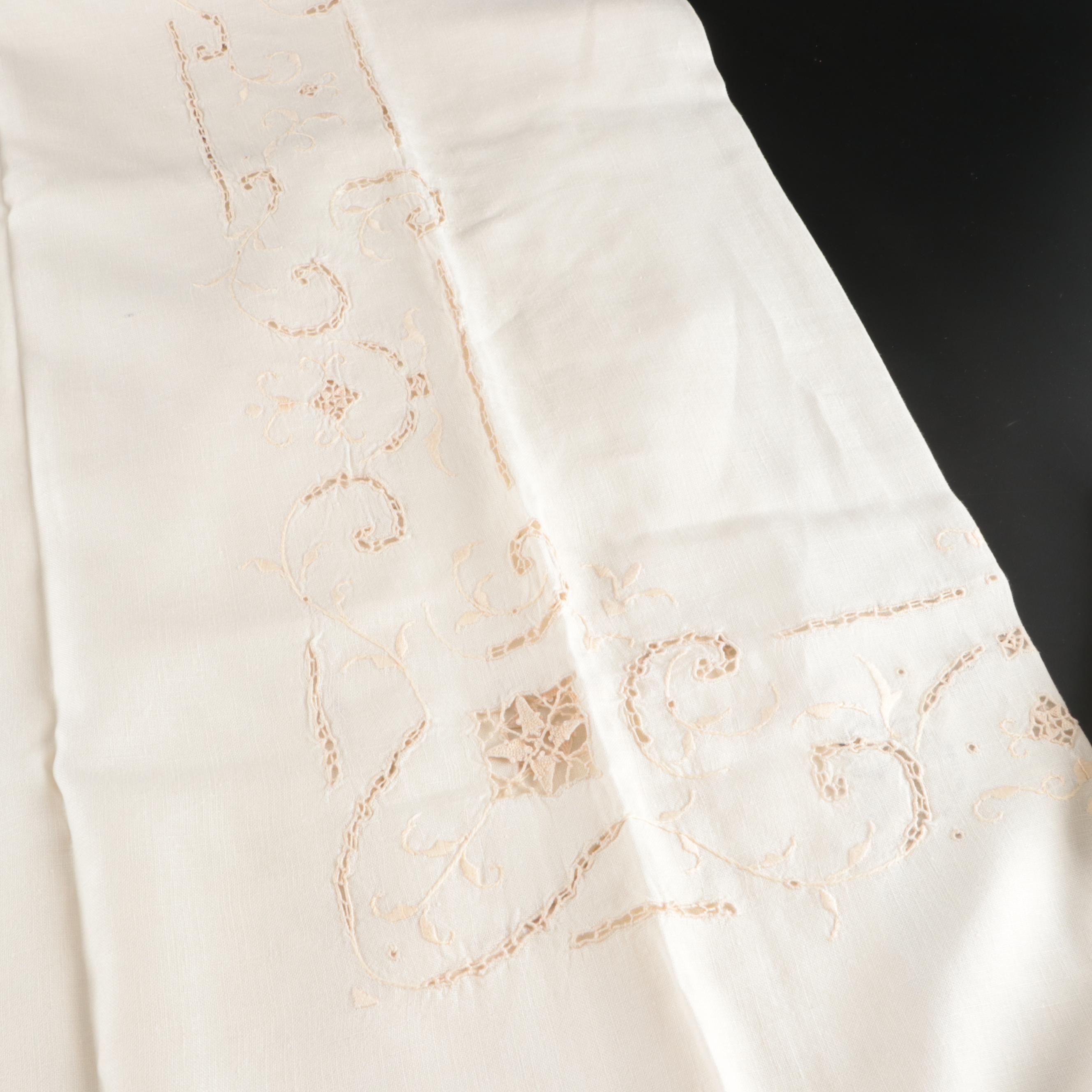 Monogrammed Tablecloth with Napkins and Other Table Linens