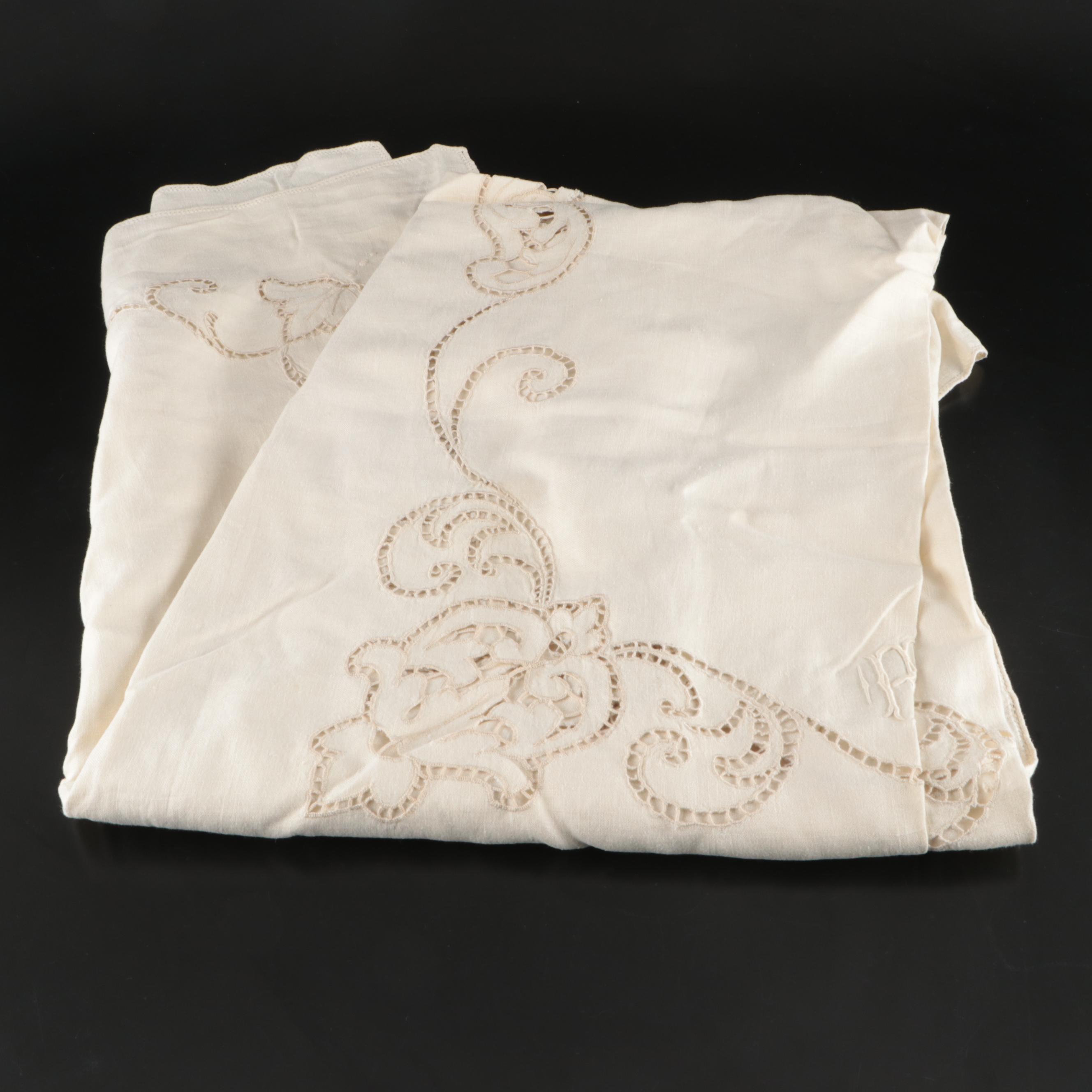 Monogrammed Tablecloth with Napkins and Other Table Linens