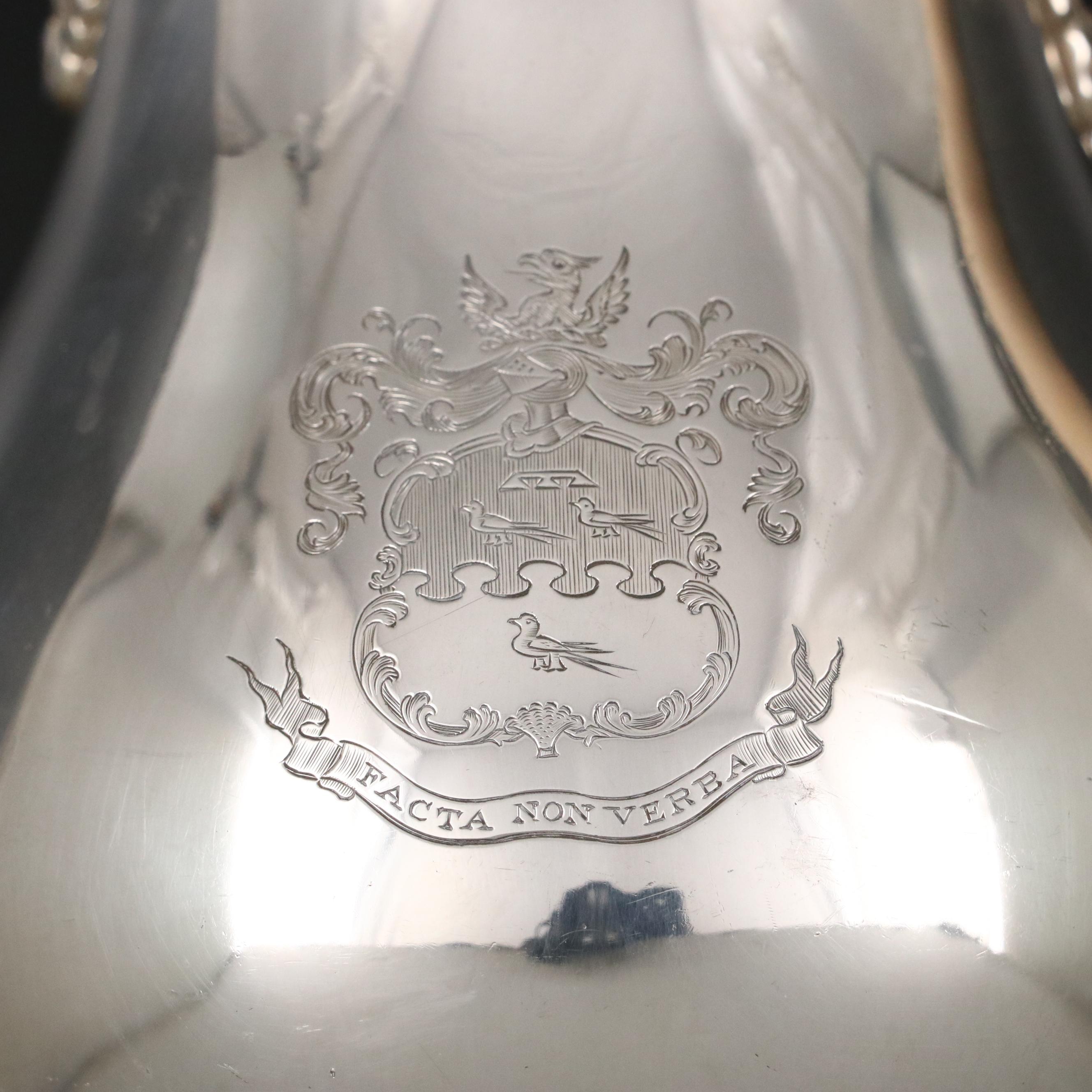 Gorham "Plymouth" Sterling Silver Creamer and Garrard & Co Coffee Pot