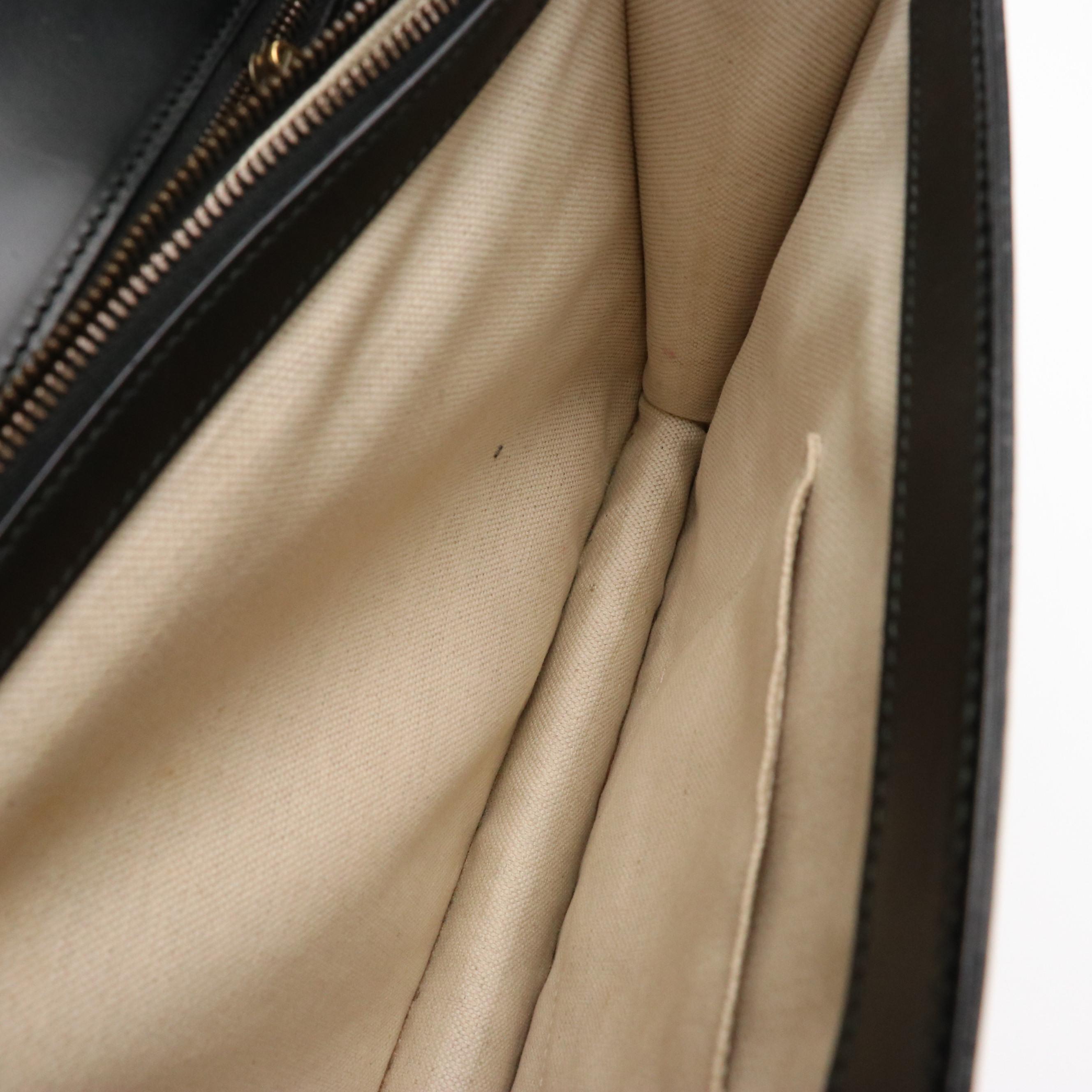 Gucci Web Heart GG Marmont Chain Leather Front-Flap Shoulder Bag