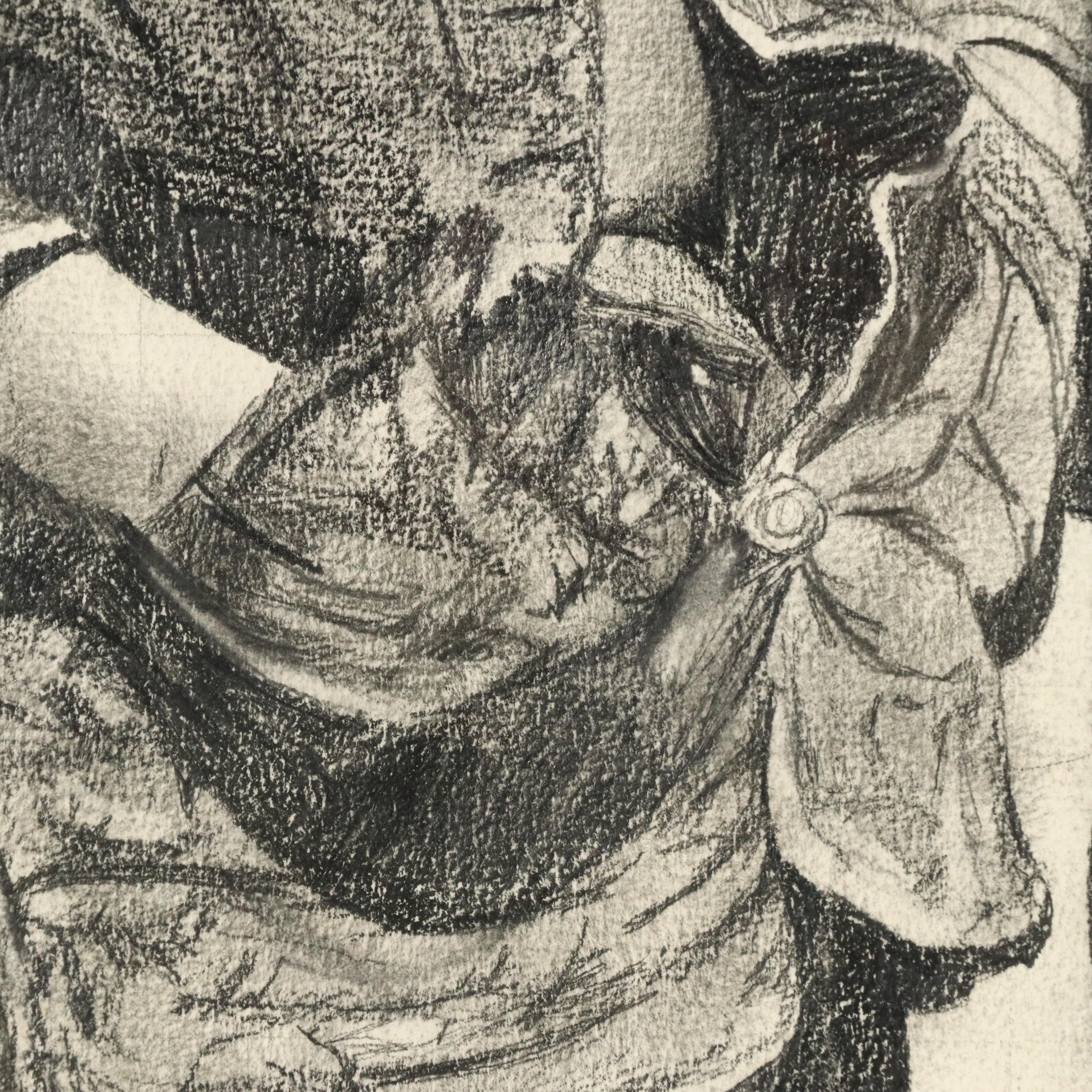 Portrait Graphite Drawing of Two Young Boys