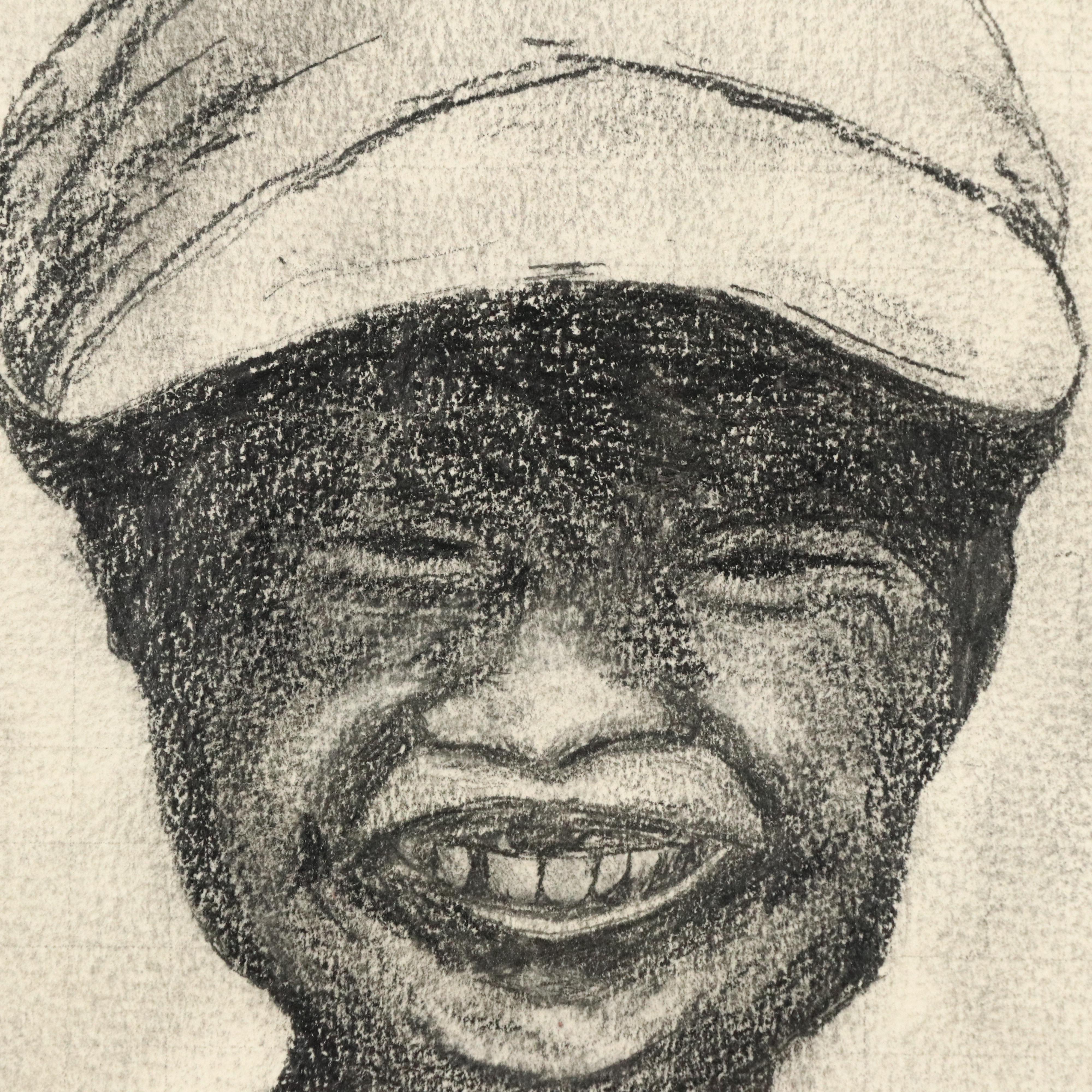 Portrait Graphite Drawing of Two Young Boys