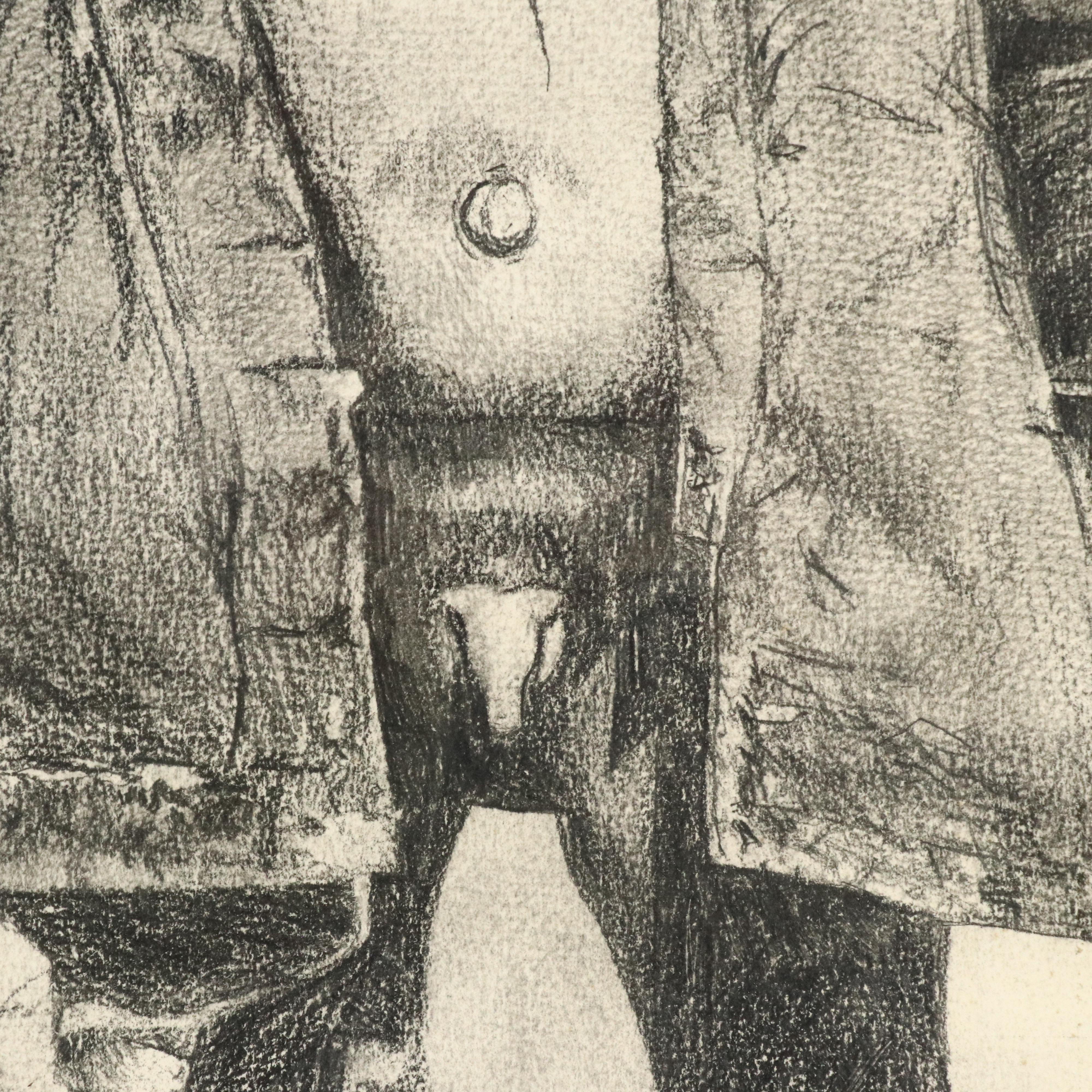 Portrait Graphite Drawing of Two Young Boys