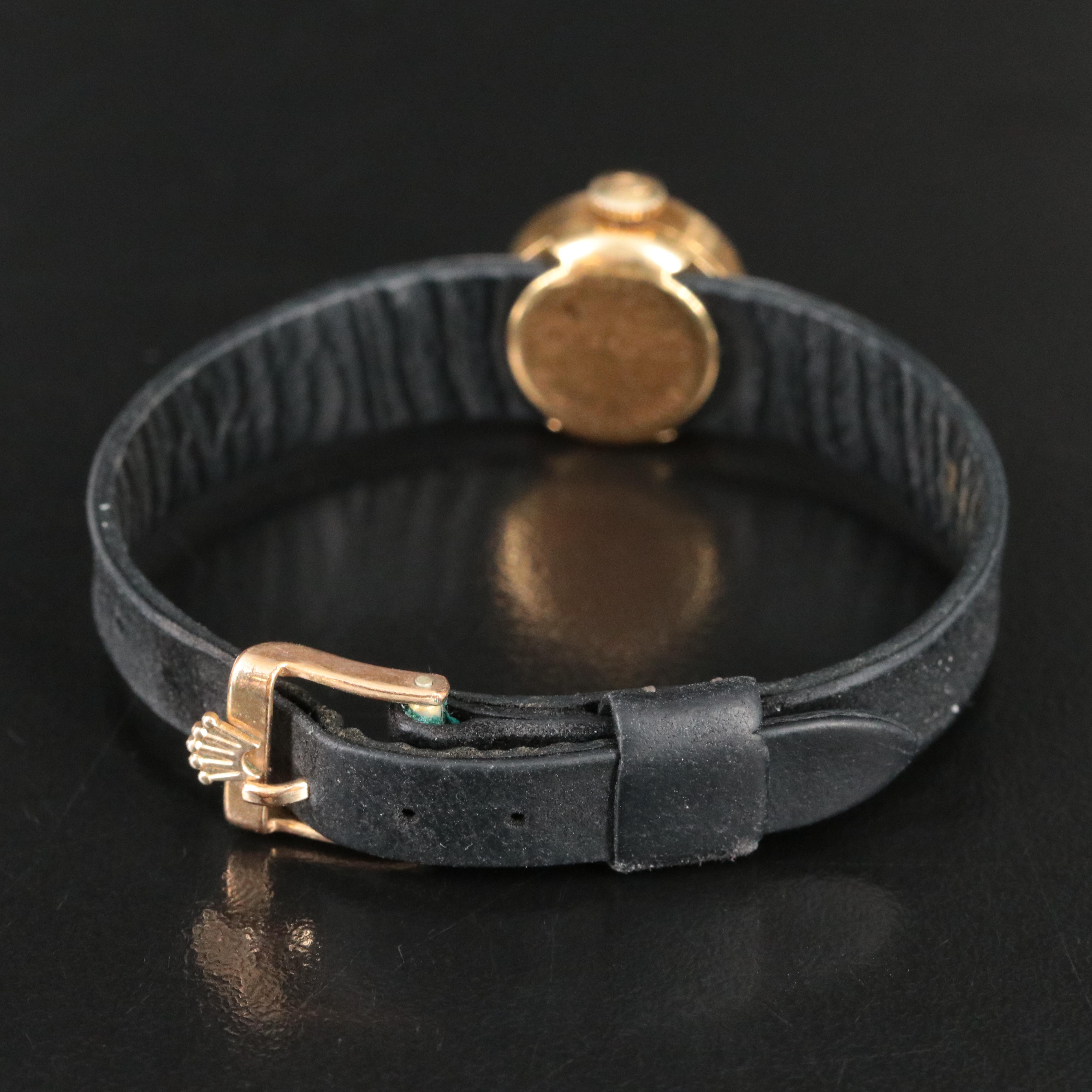 Vintage 18K Rolex Chameleon Stem Wind Watch