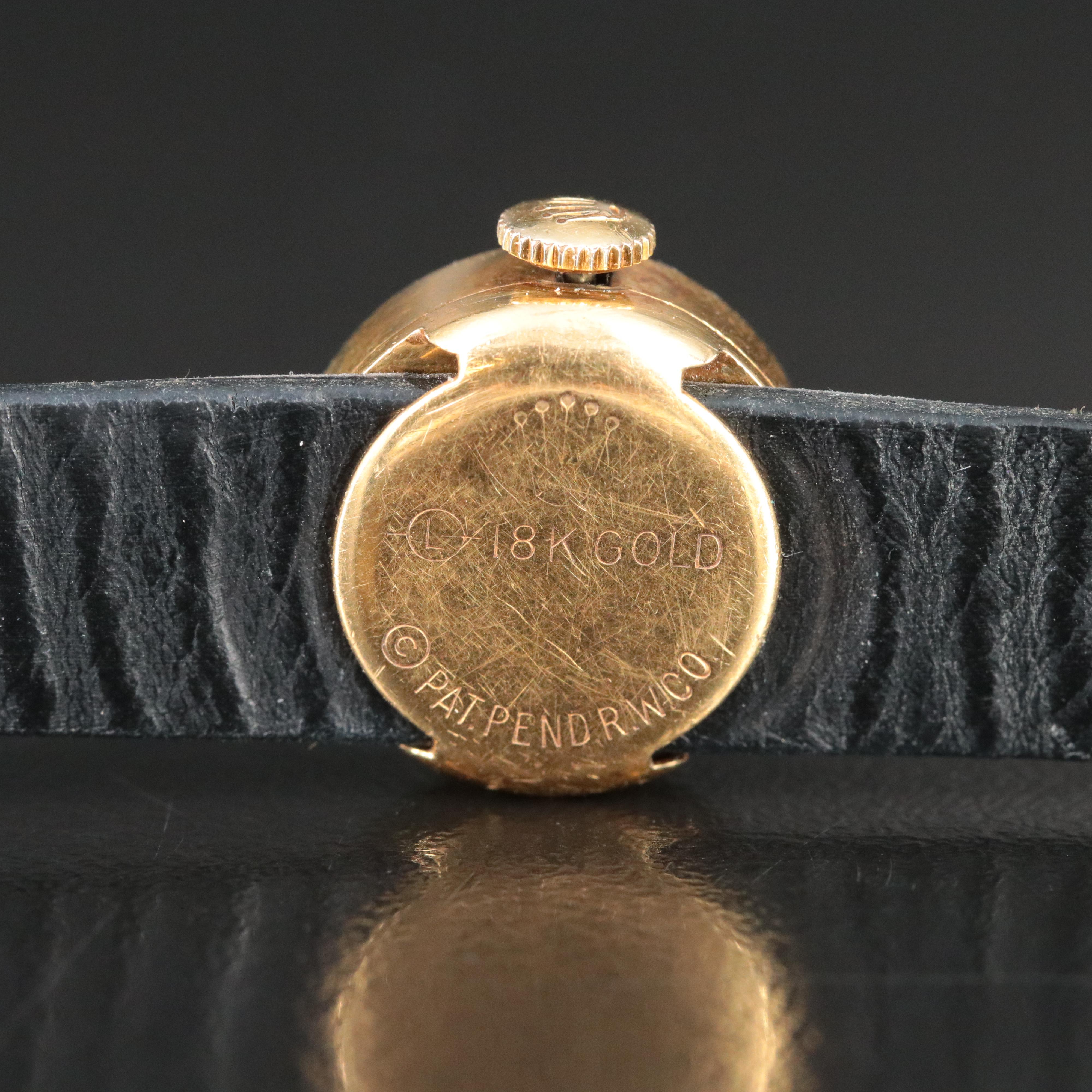 Vintage 18K Rolex Chameleon Stem Wind Watch