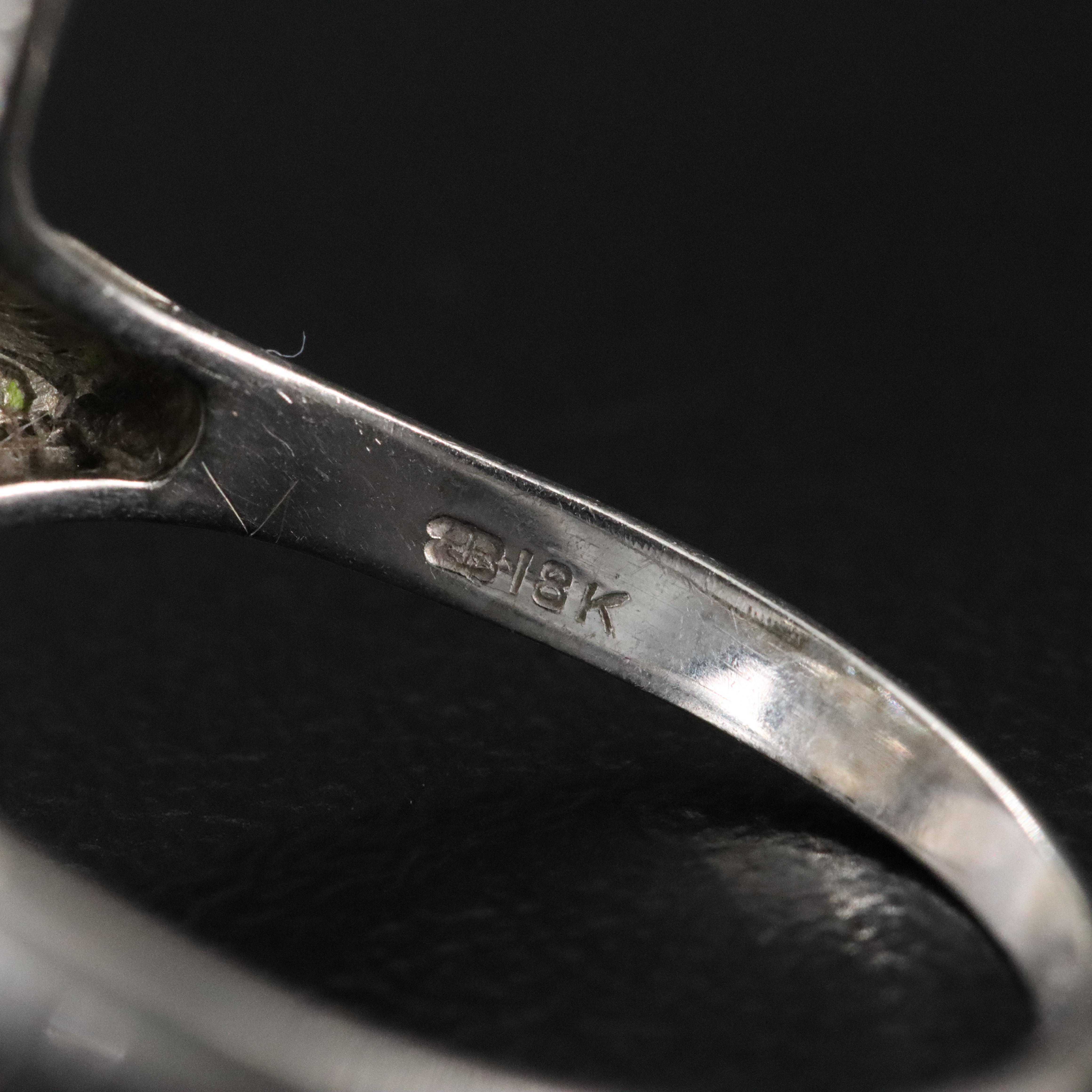 Art Deco 18K 0.17 CTW Diamond Latticework Ring