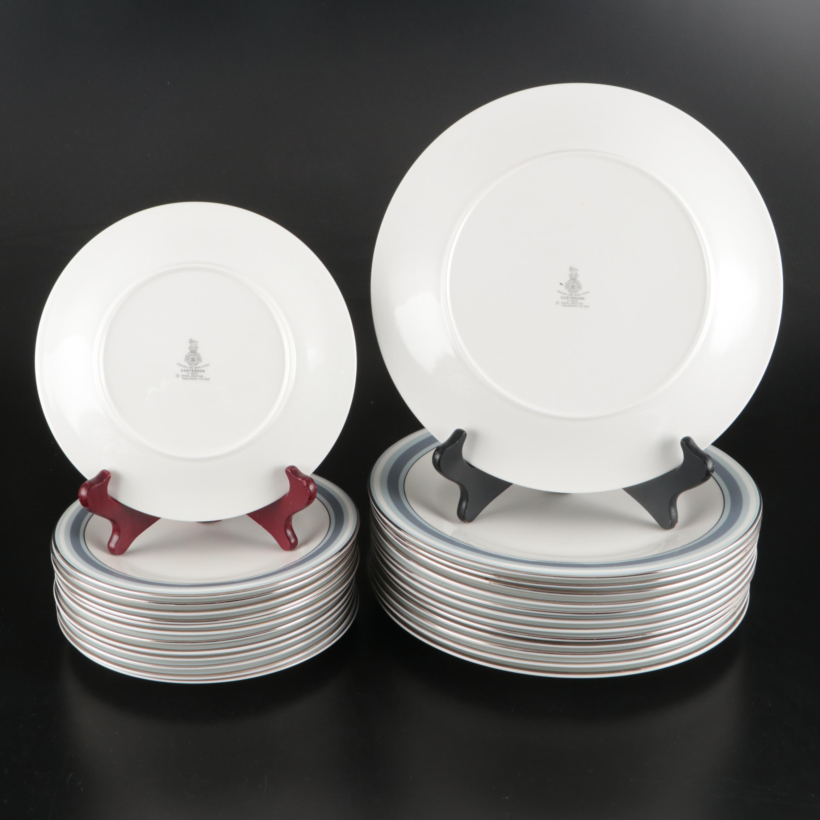 Royal Doulton "Eastbrook" Bone China Dinnerware and Serving Pieces, 1976-1984