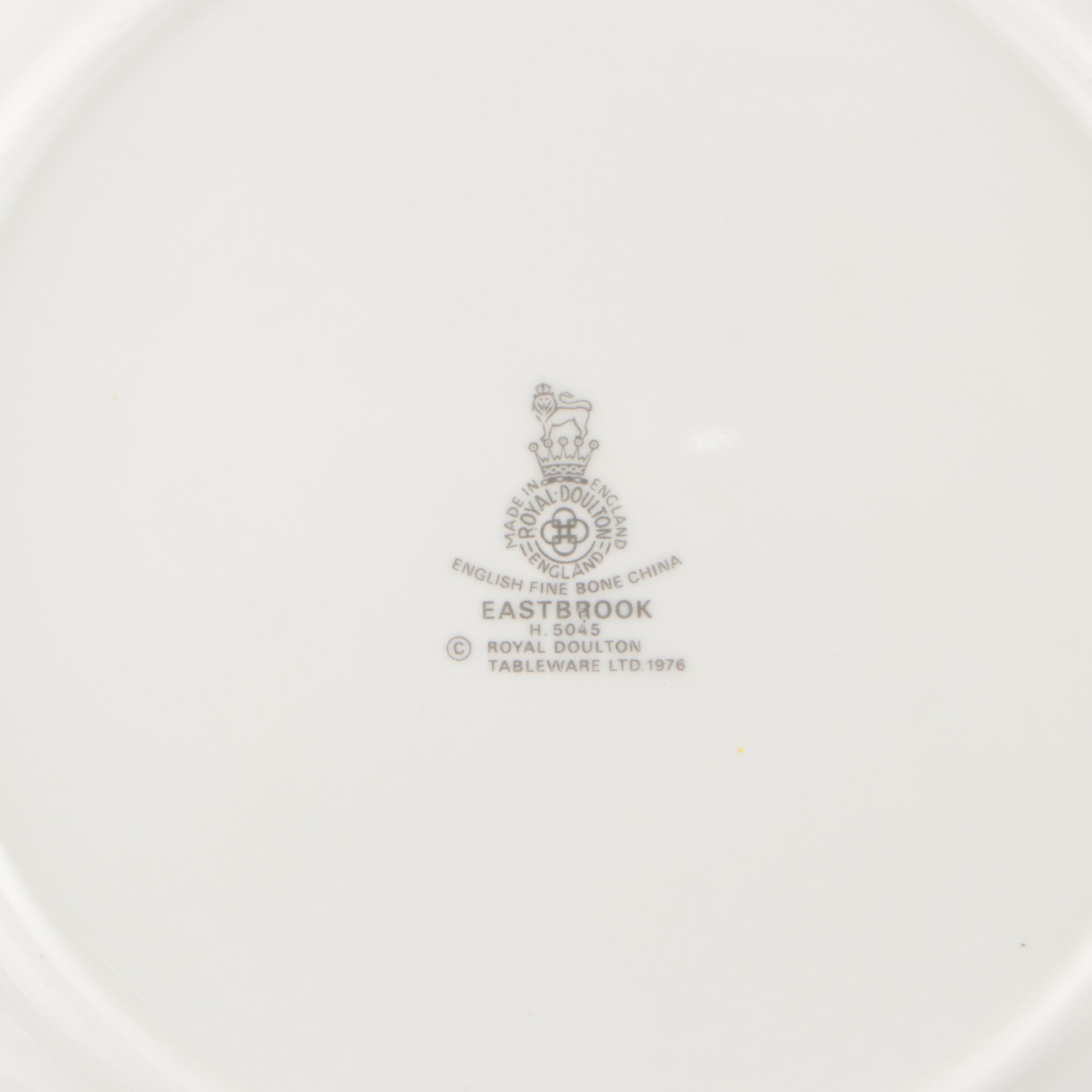 Royal Doulton "Eastbrook" Bone China Dinnerware and Serving Pieces, 1976-1984