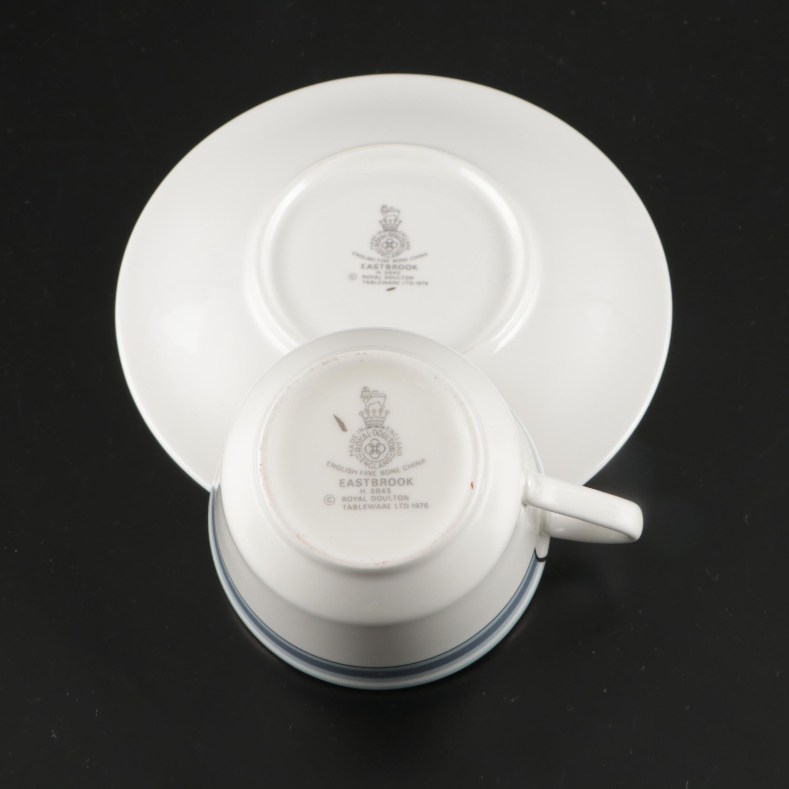 Royal Doulton "Eastbrook" Bone China Dinnerware and Serving Pieces, 1976-1984