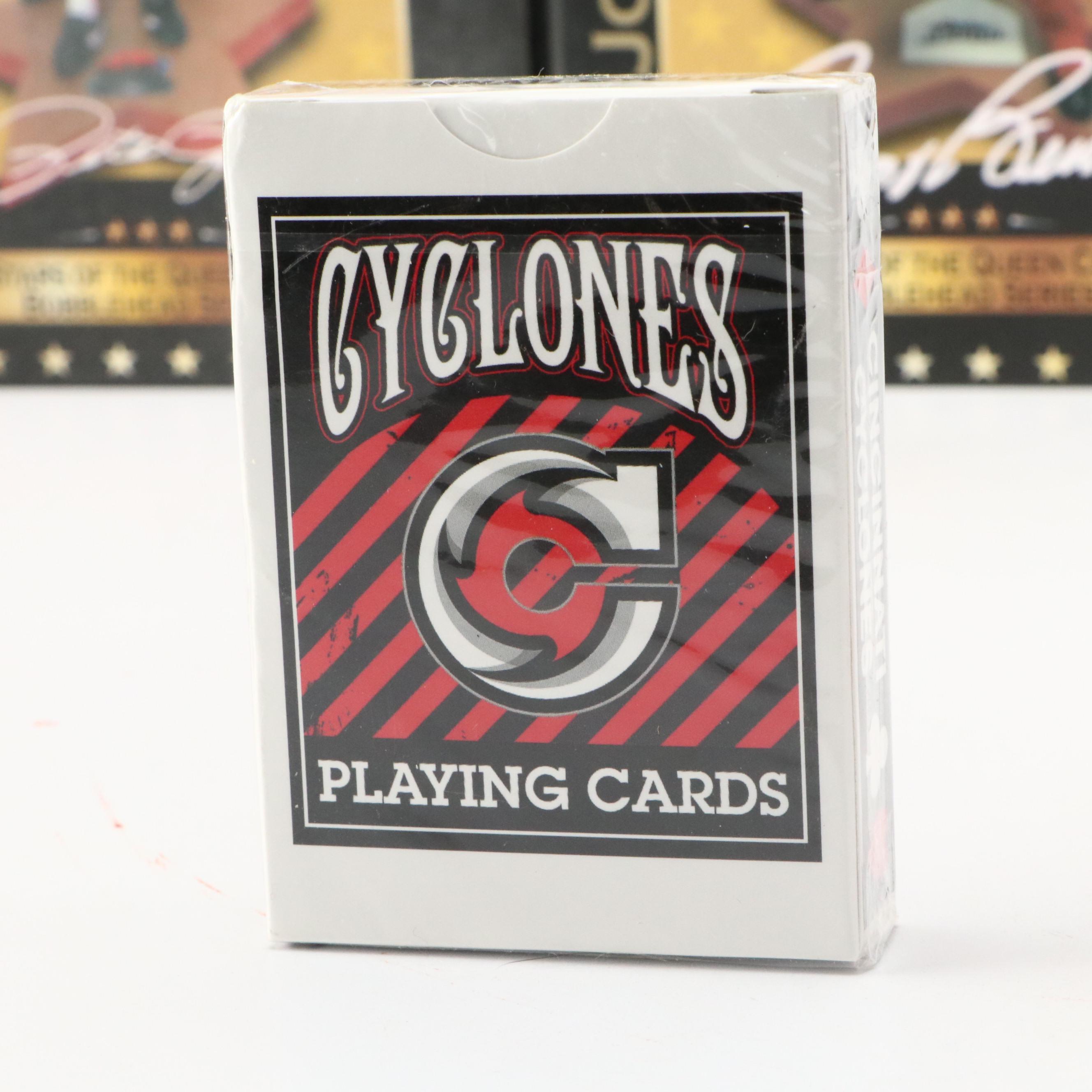 Cincinnati Reds Bobbleheads with Sealed Baseball Card Box and More