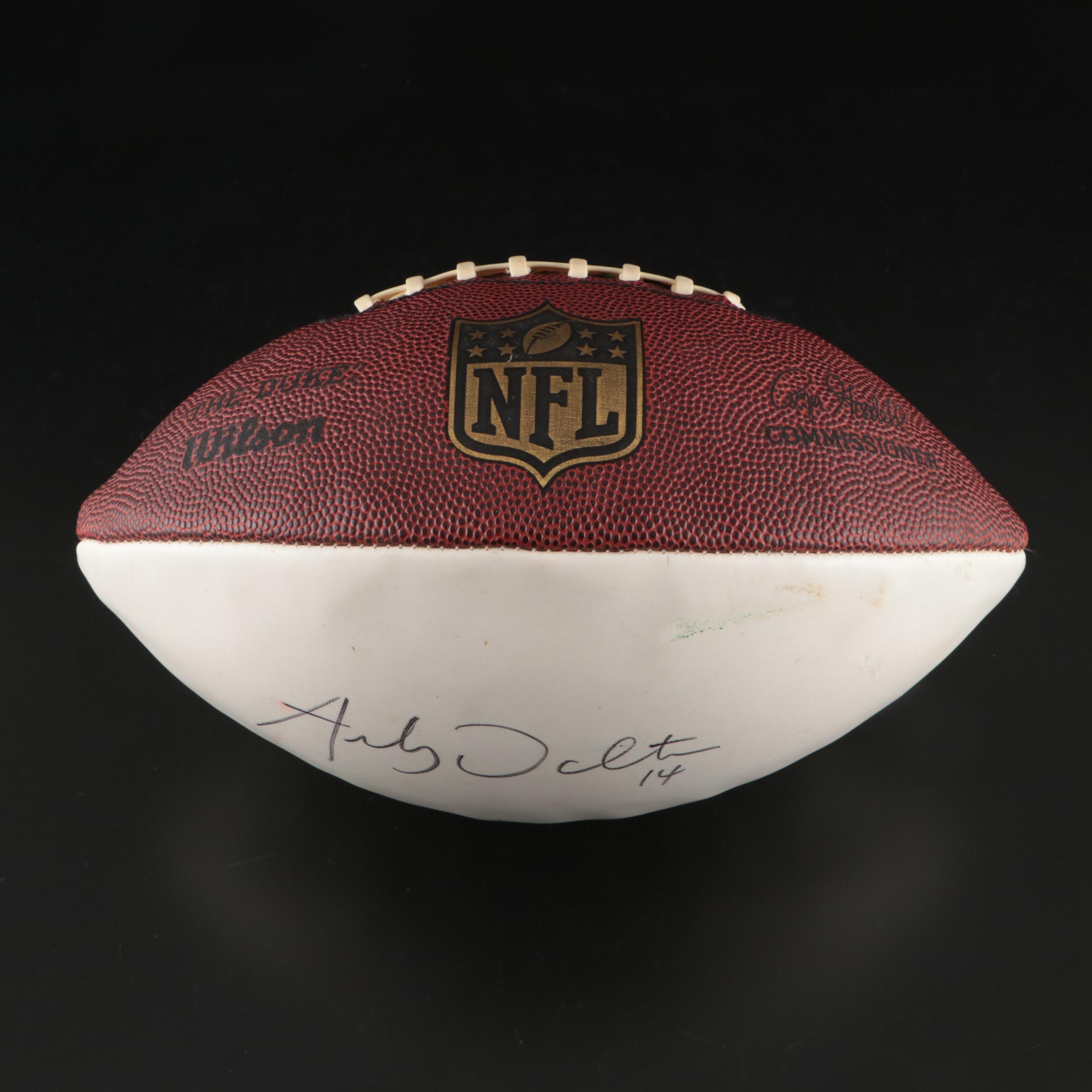 Andy Dalton Signed Wilson "The Duke" NFL Football