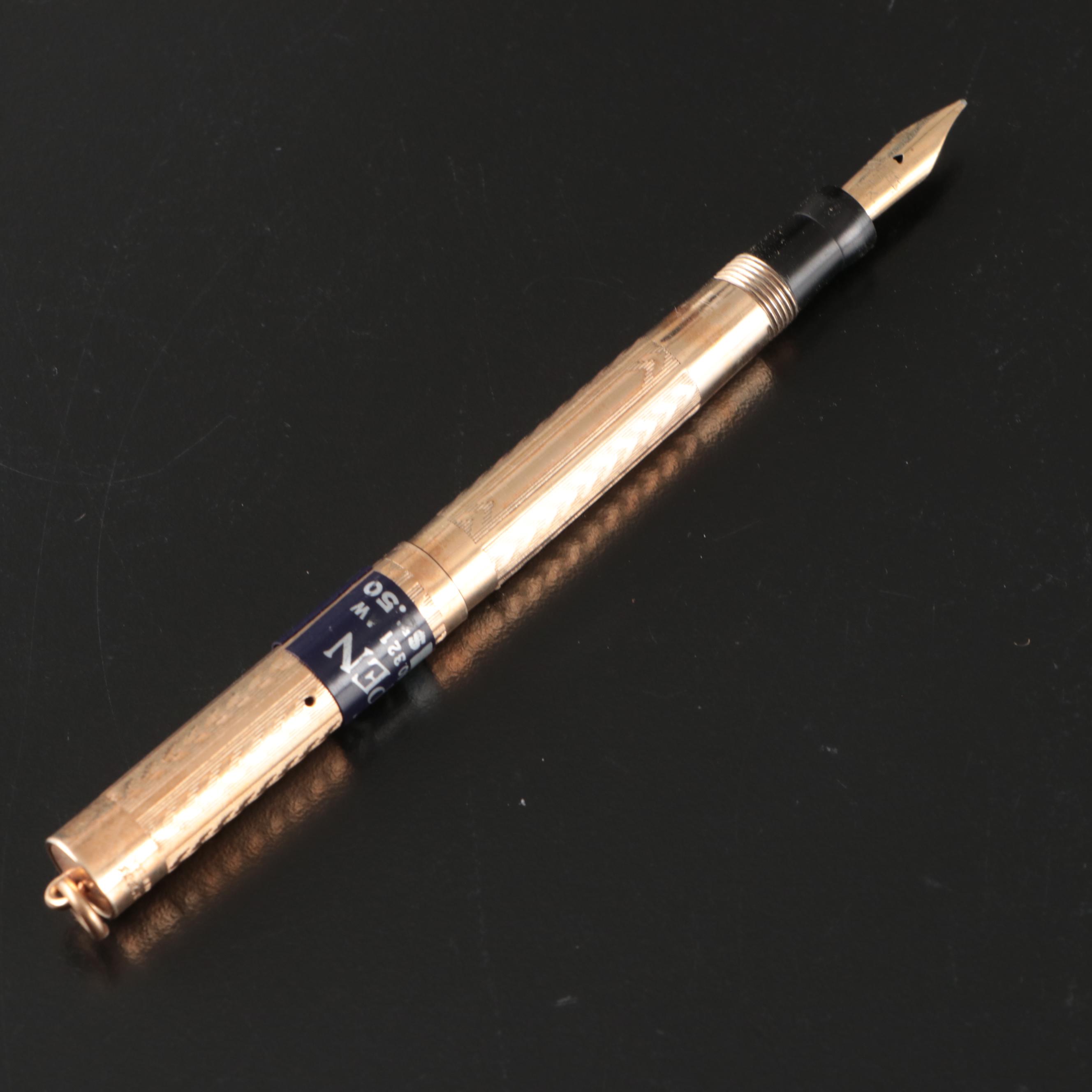 Wahl No. 321 Gold-Filled Fountain Pen with 14K Gold Nib
