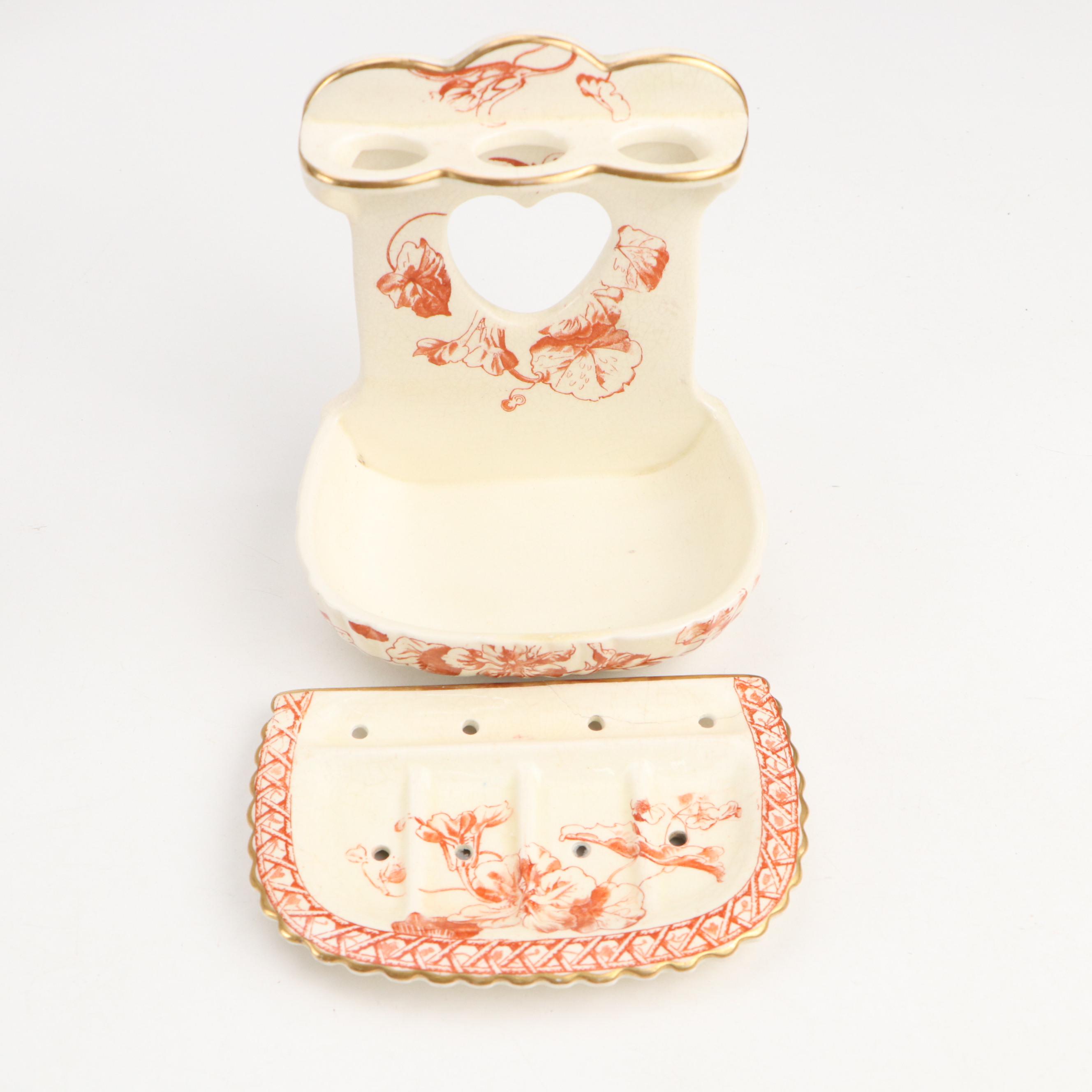 Powell, Bishop & Stonier with "Corinthian" Plate and Other Décor