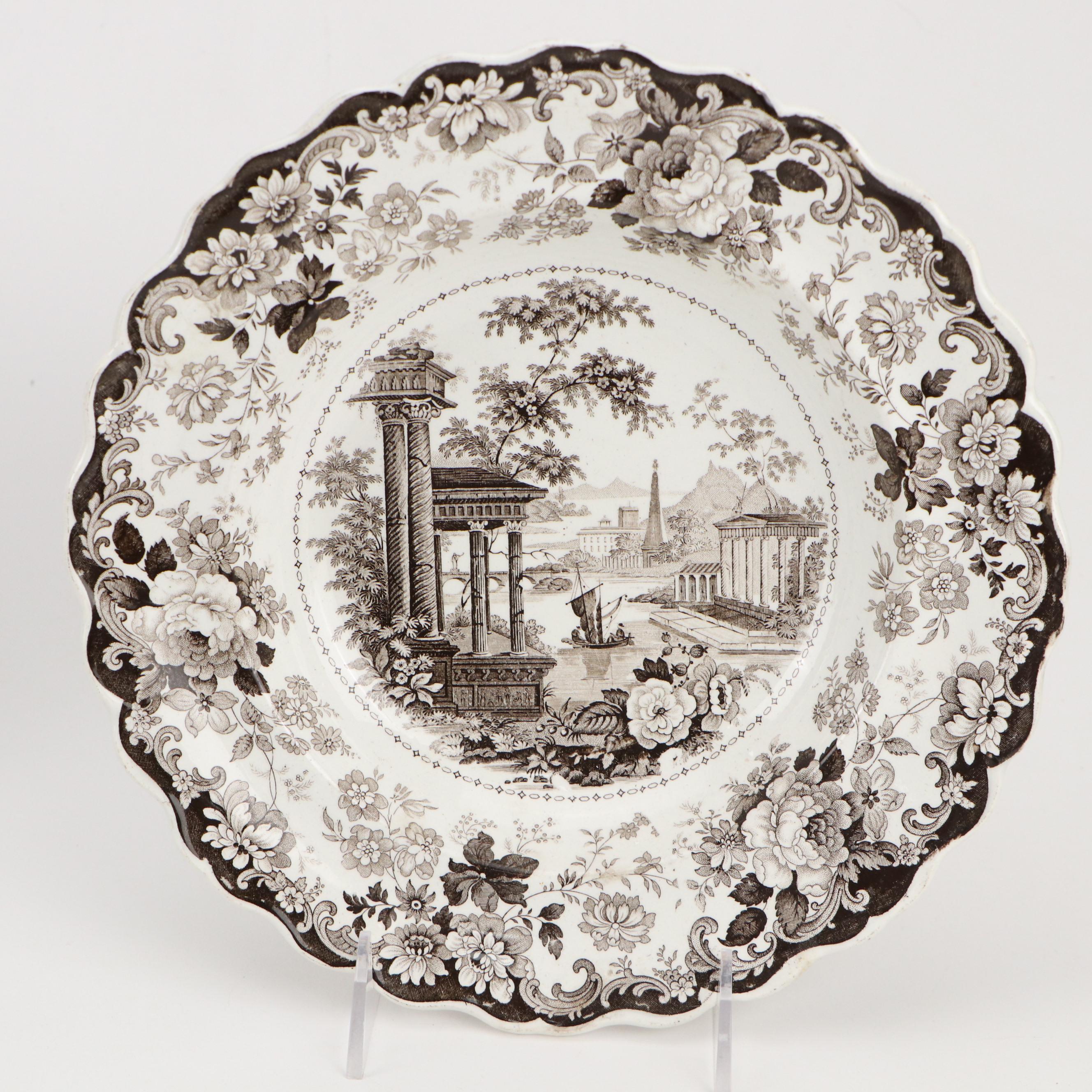 Powell, Bishop & Stonier with "Corinthian" Plate and Other Décor